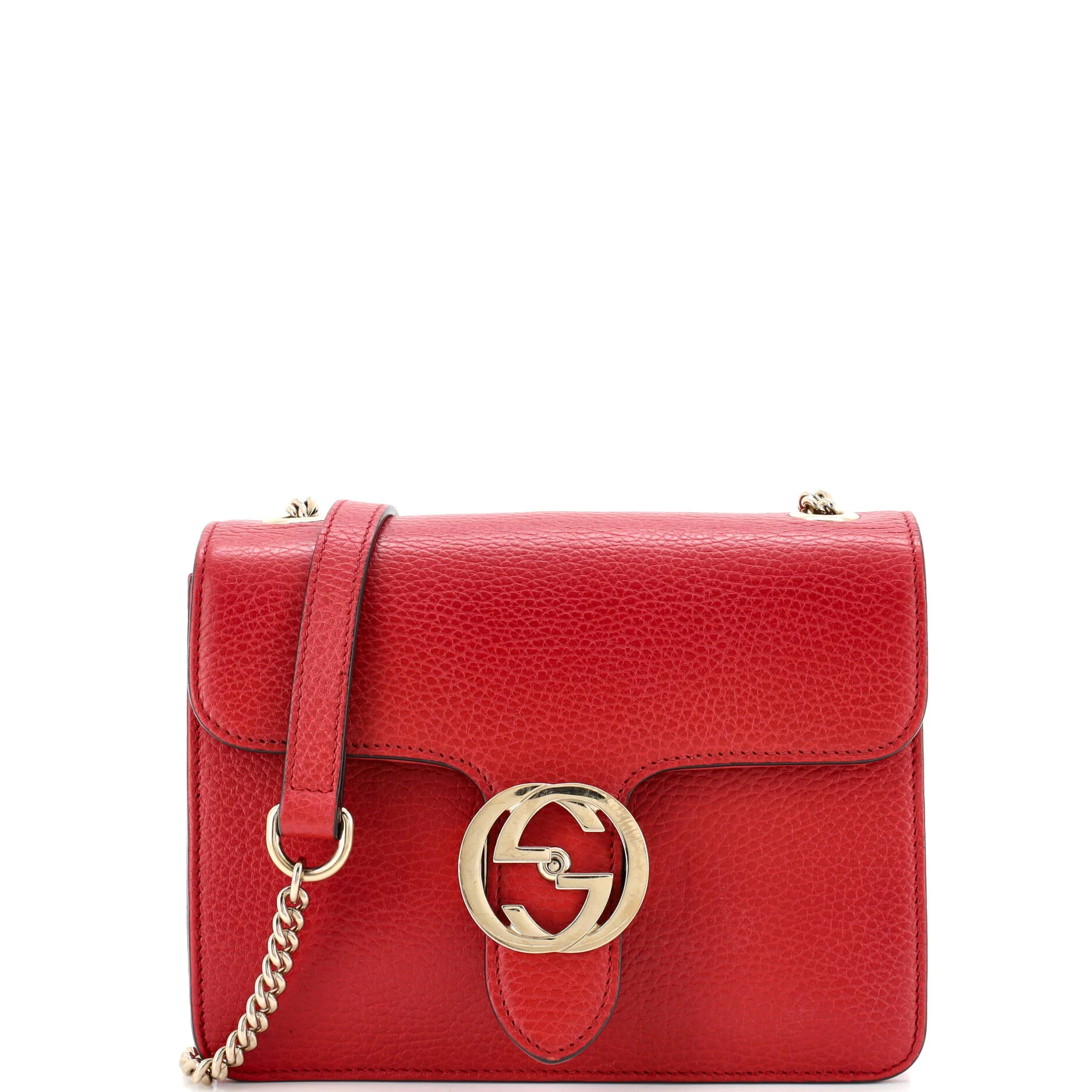 Interlocking Shoulder Bag Leather Small