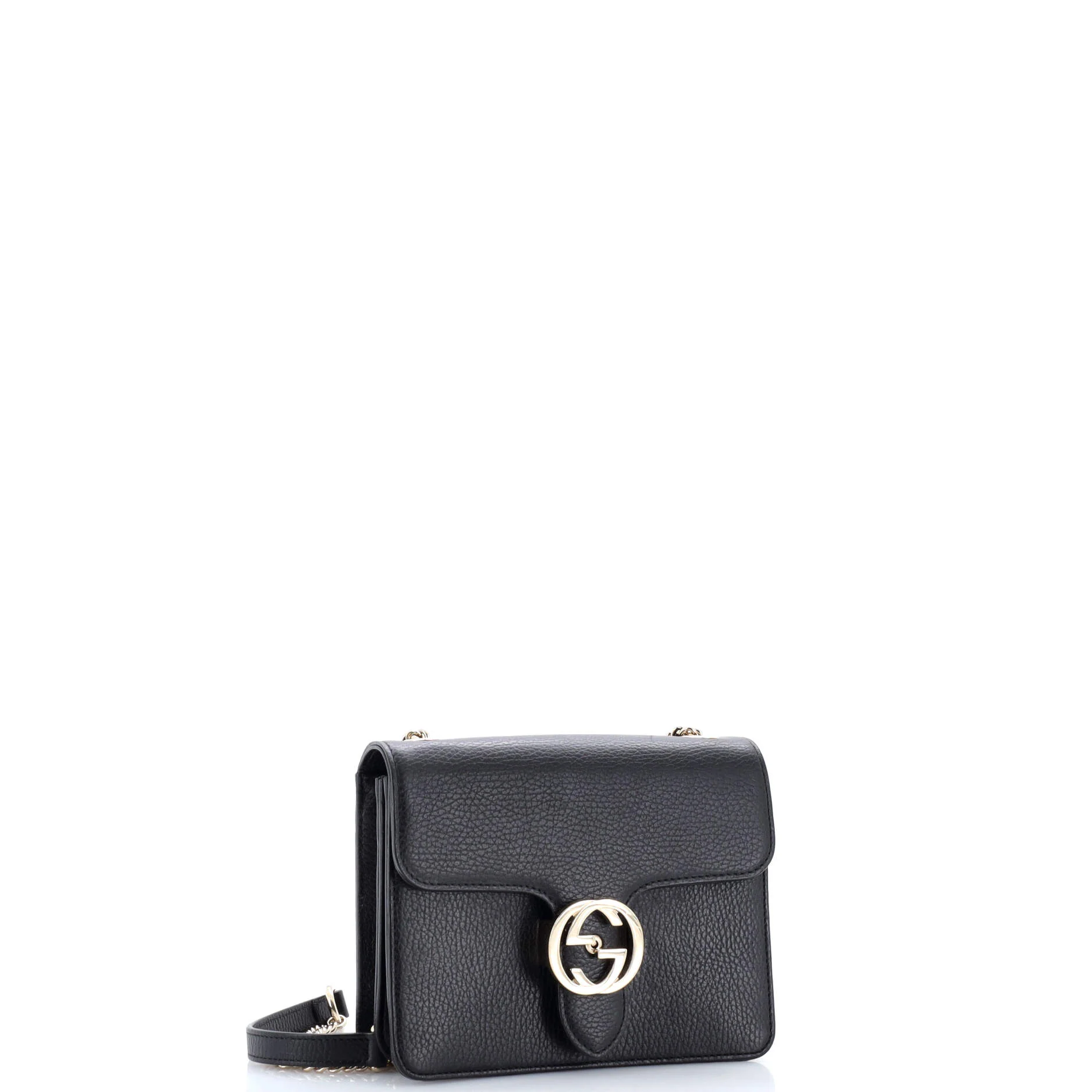 Interlocking Shoulder Bag Leather Small - Image 2