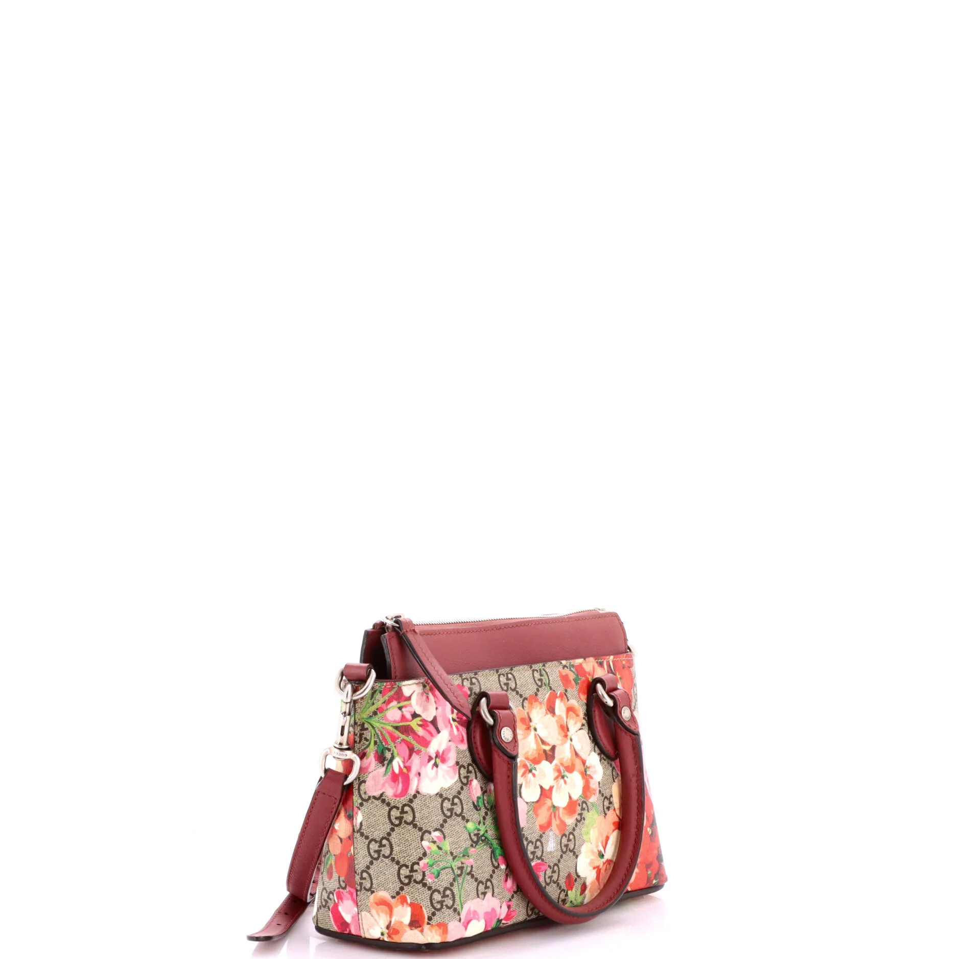 Linea A Convertible Tote Blooms Print GG Coated Canvas Mini - Image 2
