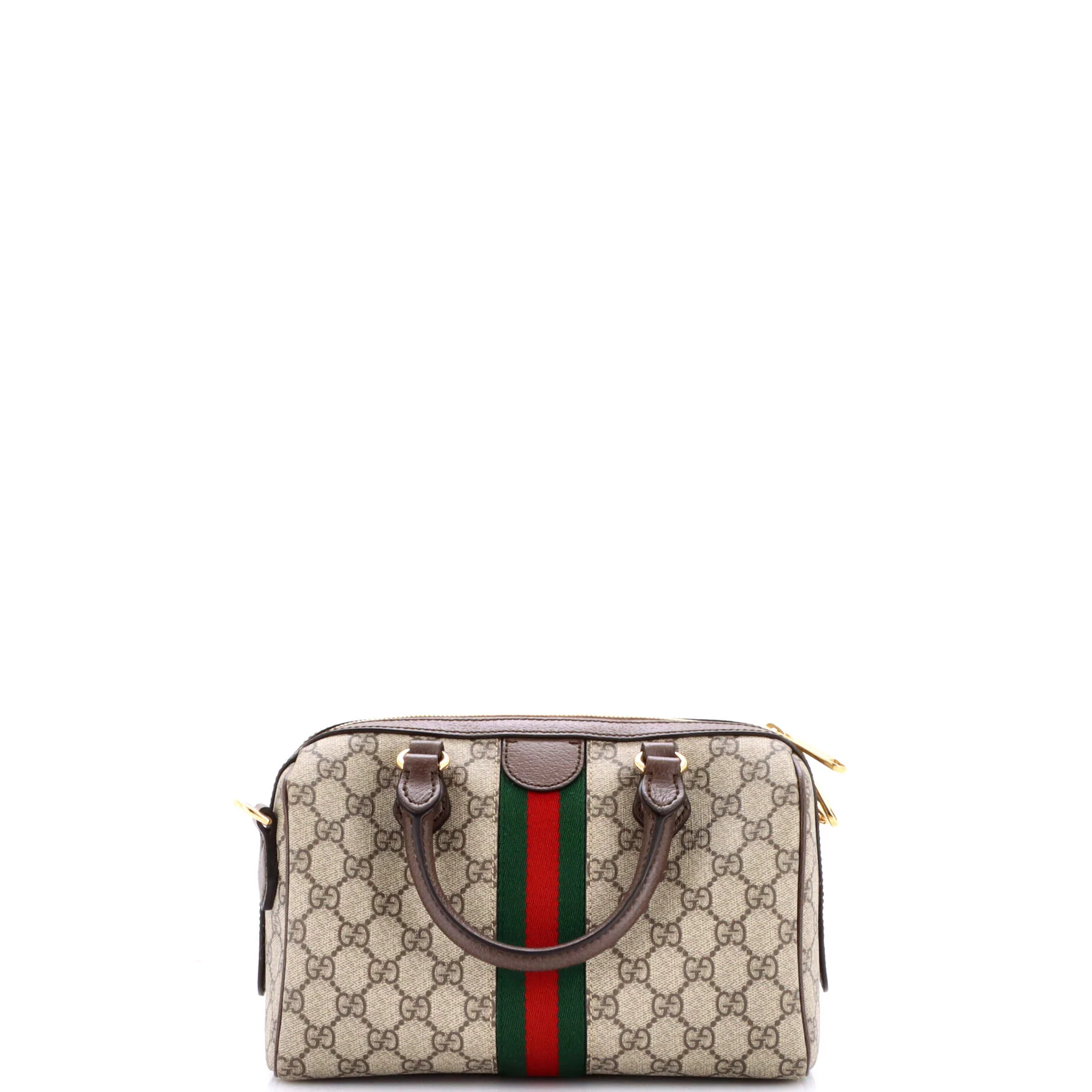 Ophidia Convertible Boston Bag GG Coated Canvas Small - Image 3