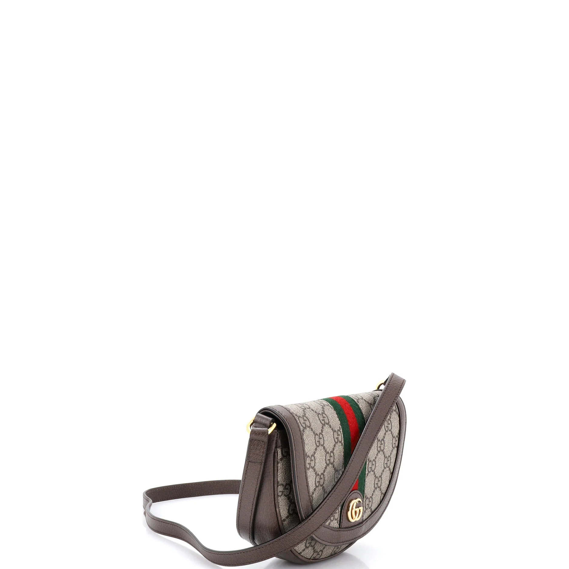 Ophidia Curved Flap Shoulder Bag GG Coated Canvas Mini - Image 2