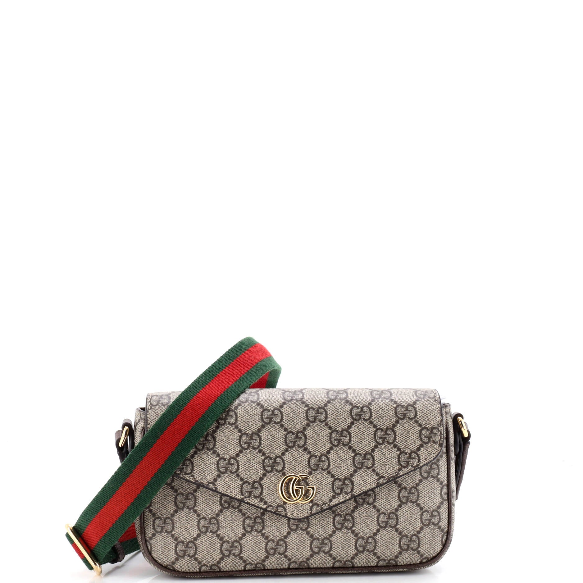 Ophidia Envelope Flap Shoulder Bag GG Coated Canvas Mini
