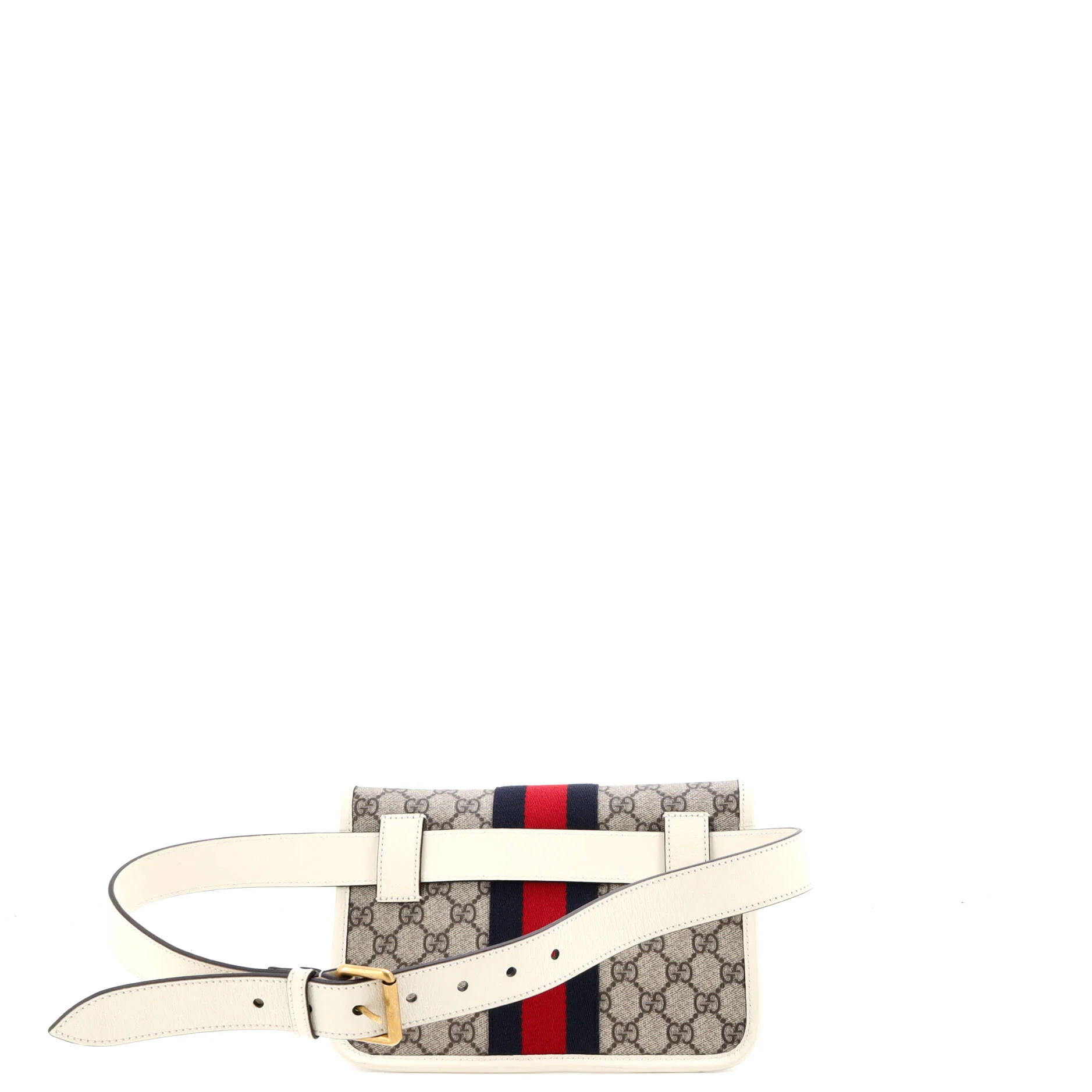 Ophidia Flap Belt Bag GG Coated Canvas with Leather - Image 3