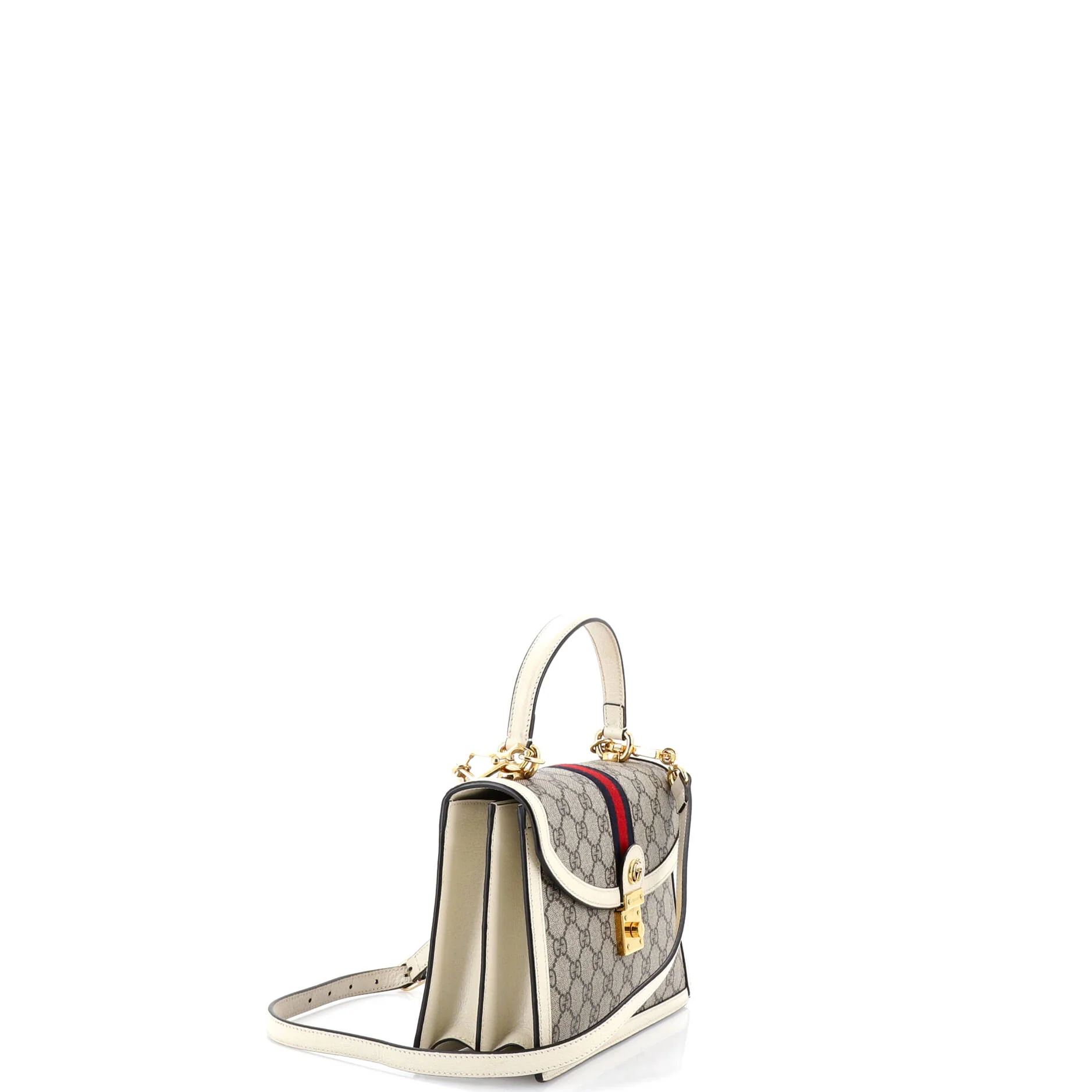 Ophidia Flap Top Handle Bag GG Coated Canvas Small - Image 2