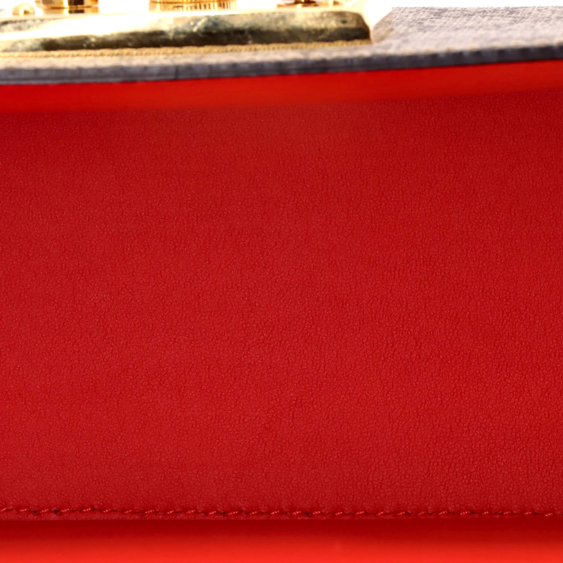 Padlock Bamboo Shoulder Bag Printed GG Coated Canvas Small - Image 5
