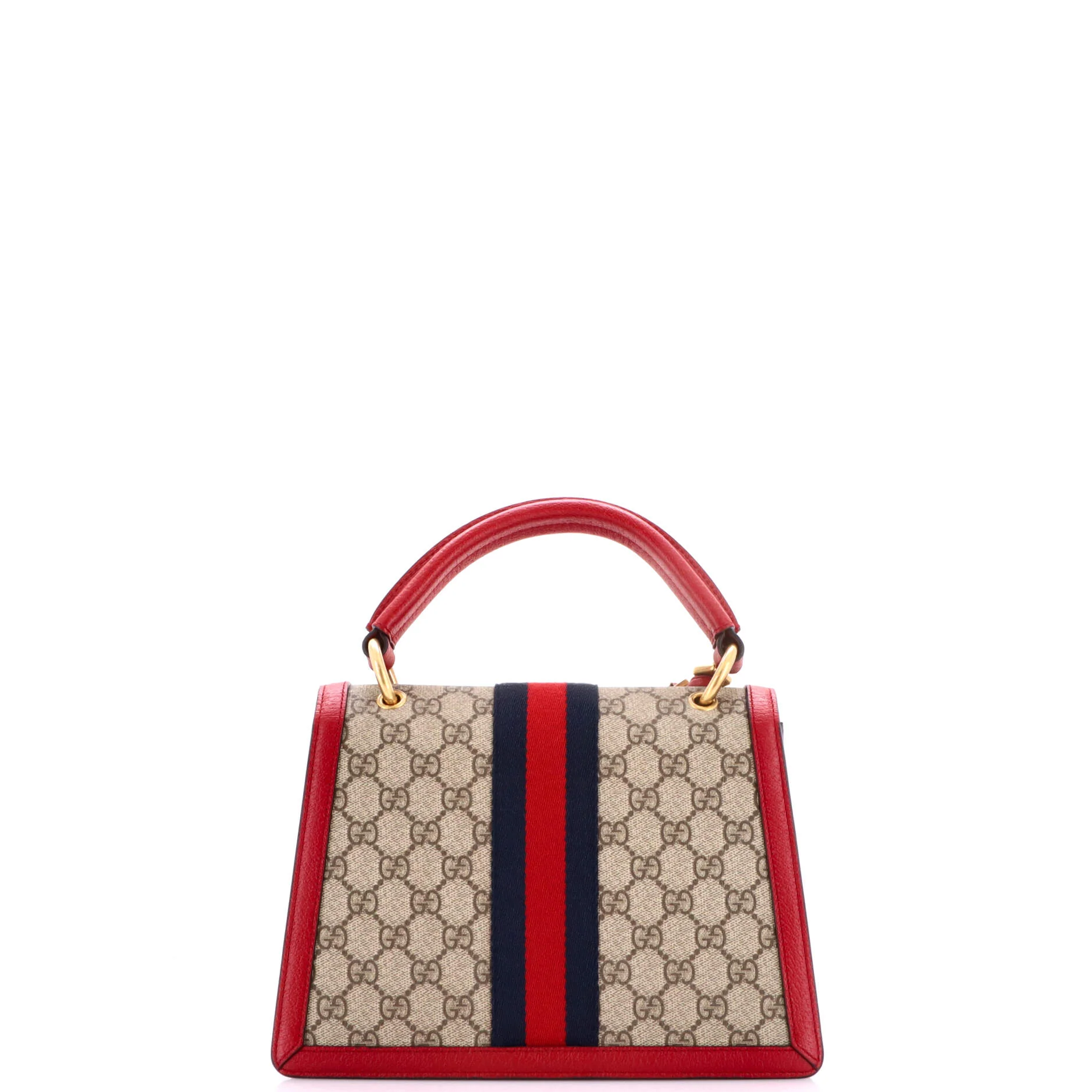 Queen Margaret Top Handle Bag GG Coated Canvas with Leather Small - Image 3
