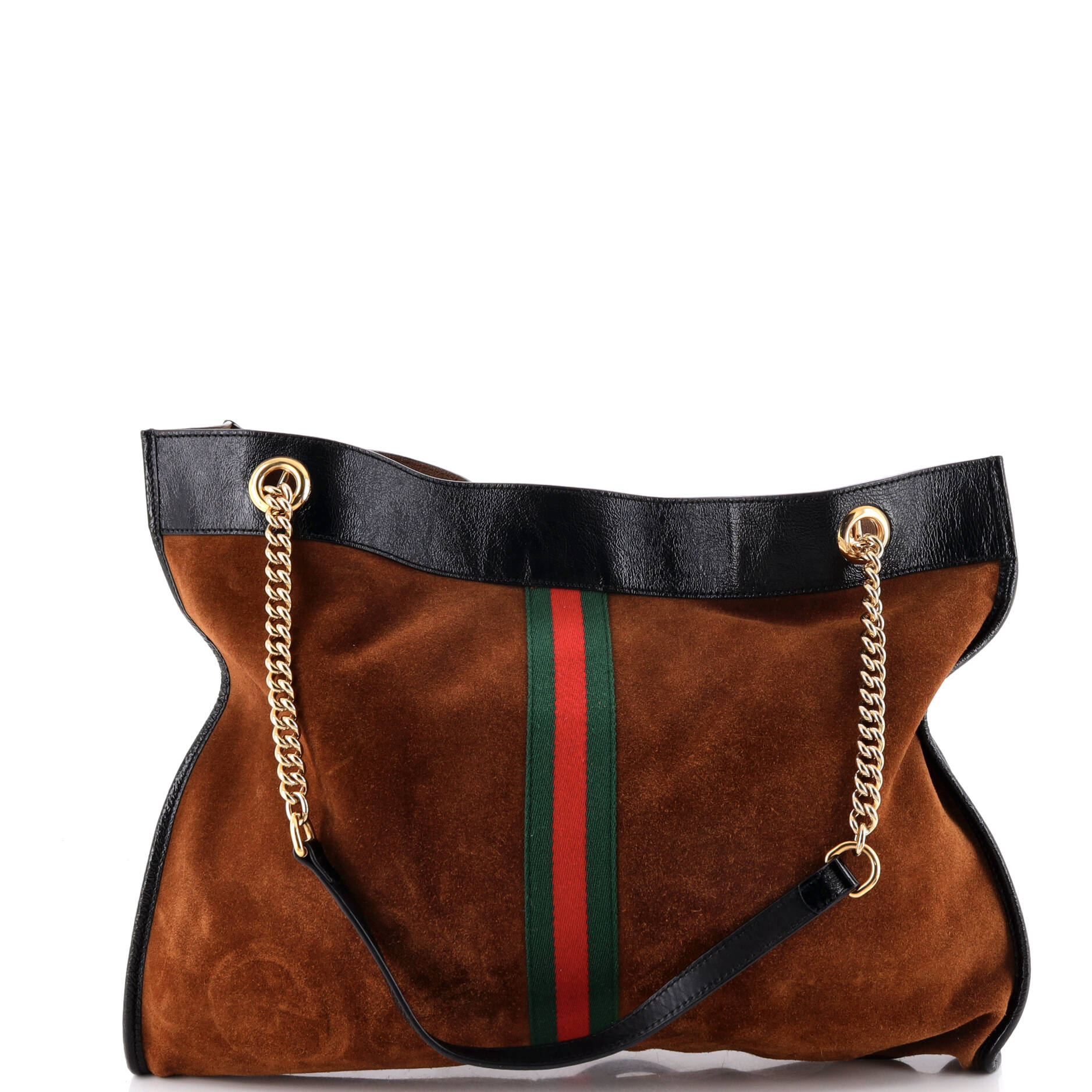 Rajah Chain Tote Suede Large - Image 4