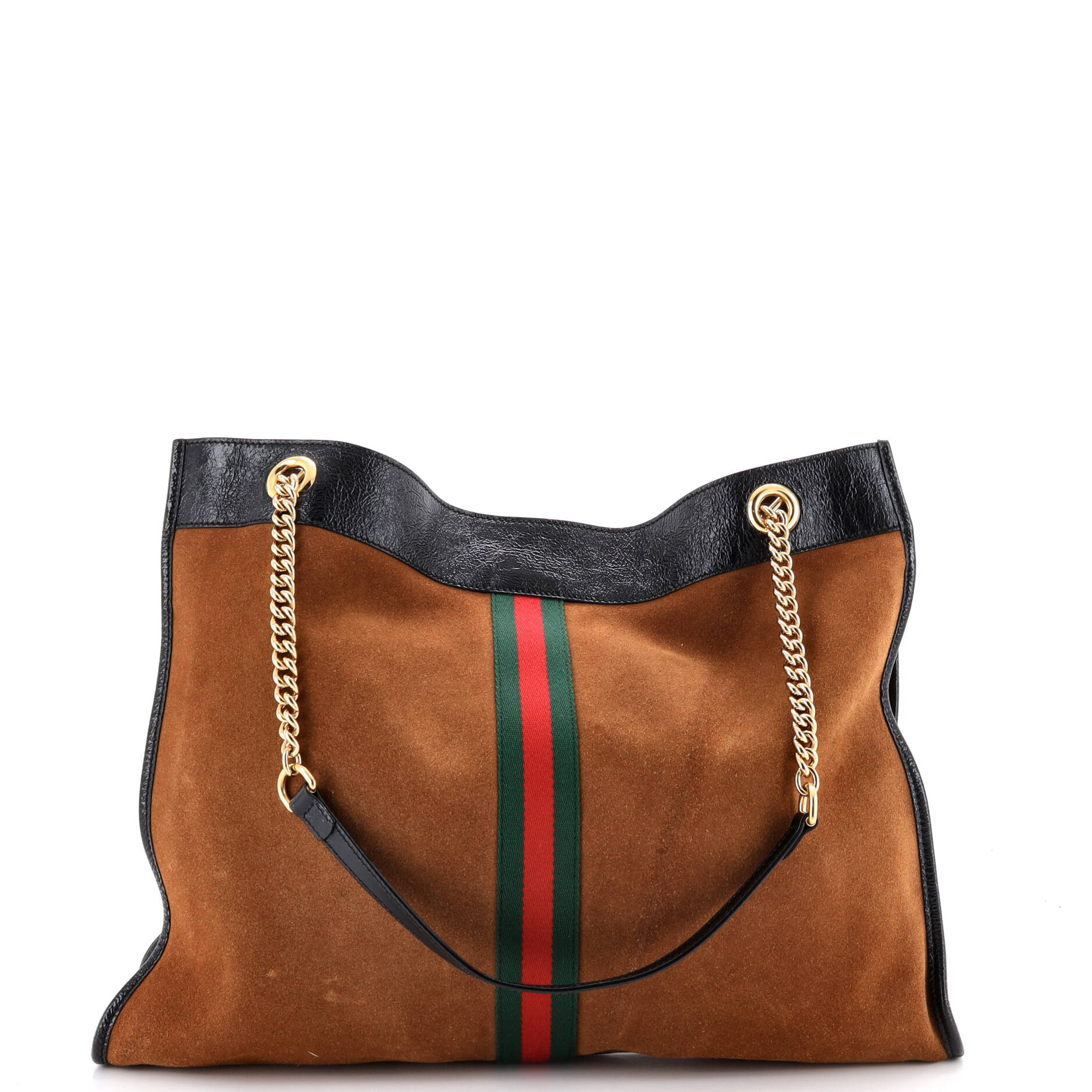Rajah Chain Tote Suede Large - Image 4