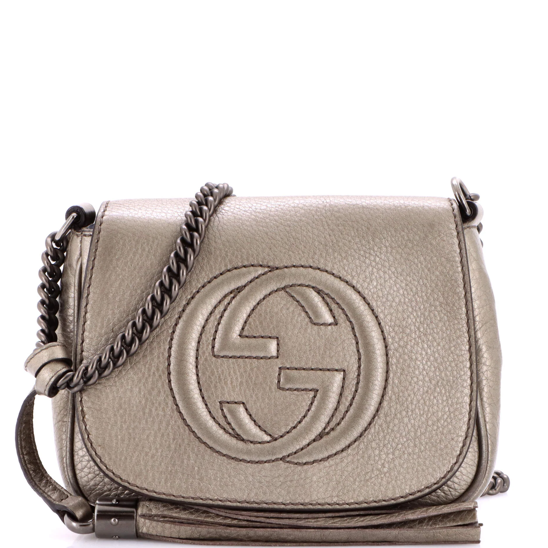 Soho Chain Crossbody Bag Leather Small