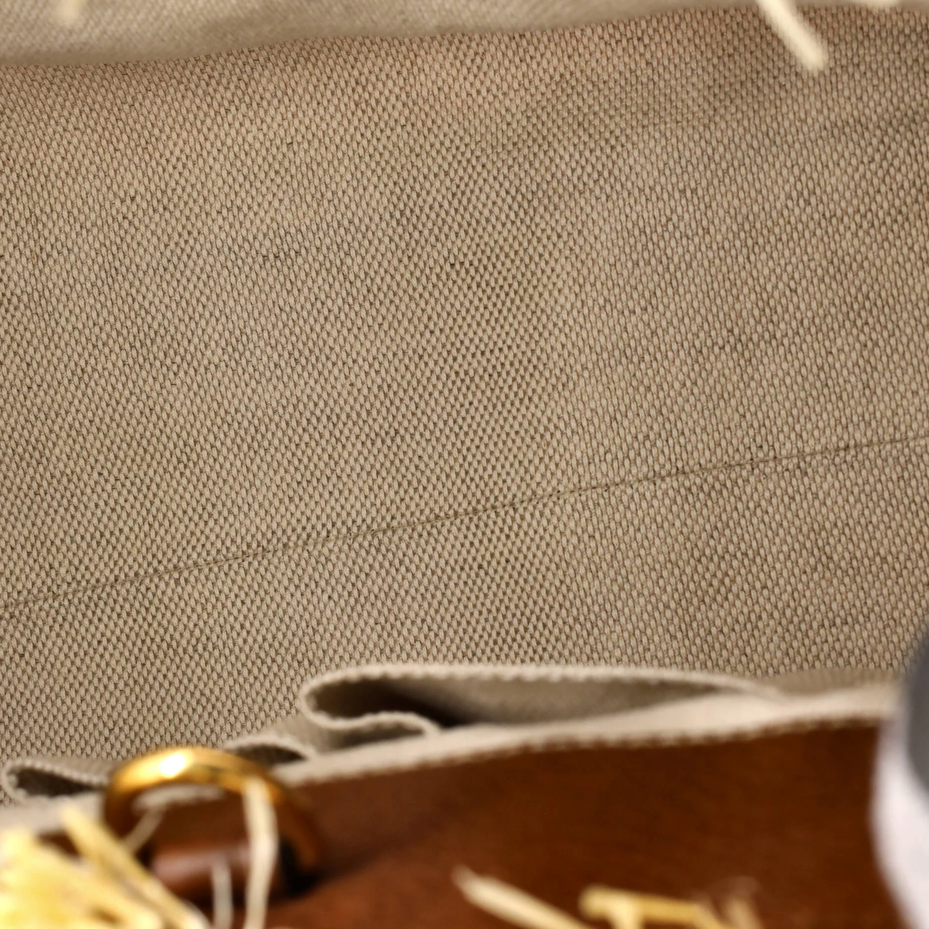 Soho Chain Strap Shoulder Bag Straw and Leather Medium - Image 5