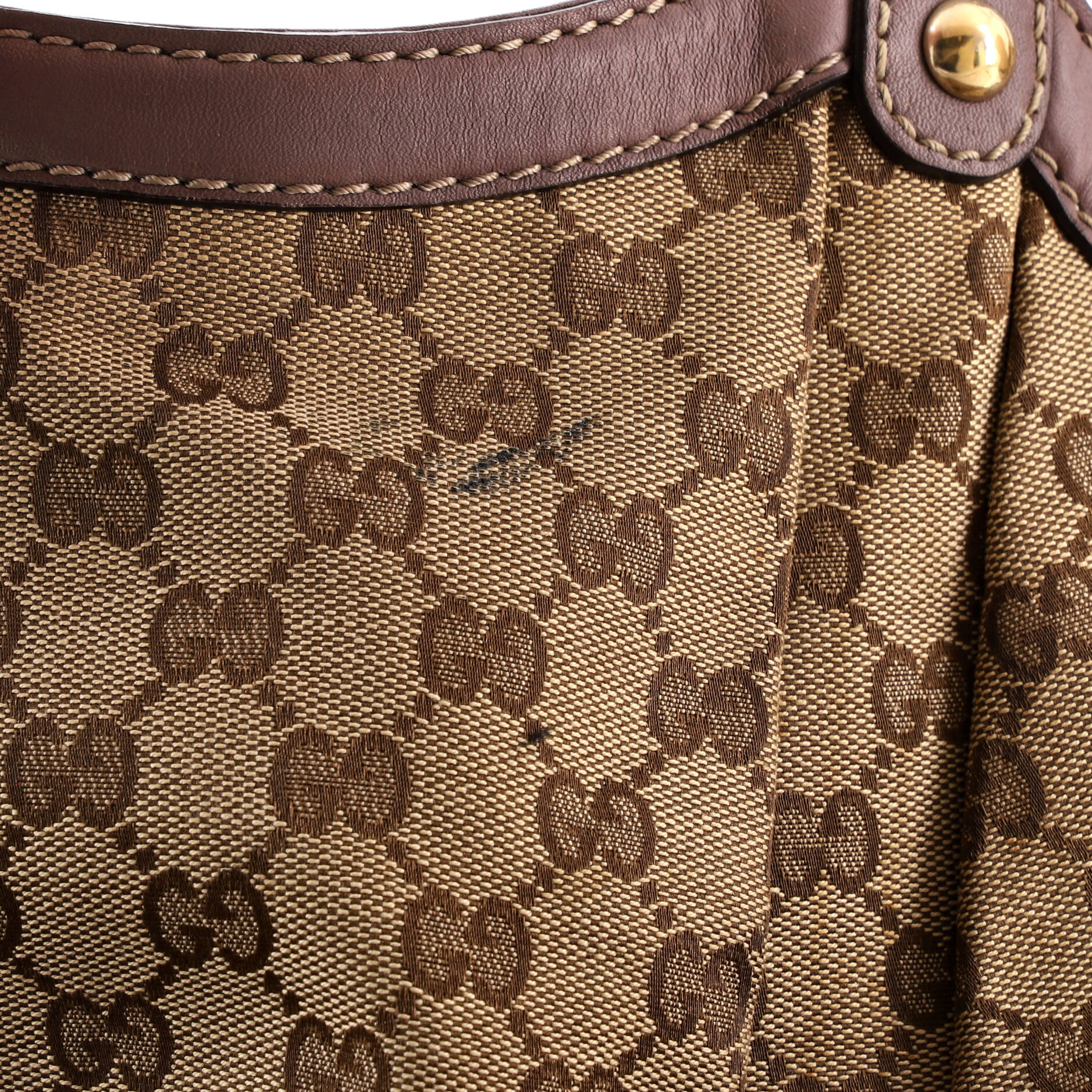 Sukey Tote GG Canvas with Leather Large - Image 6