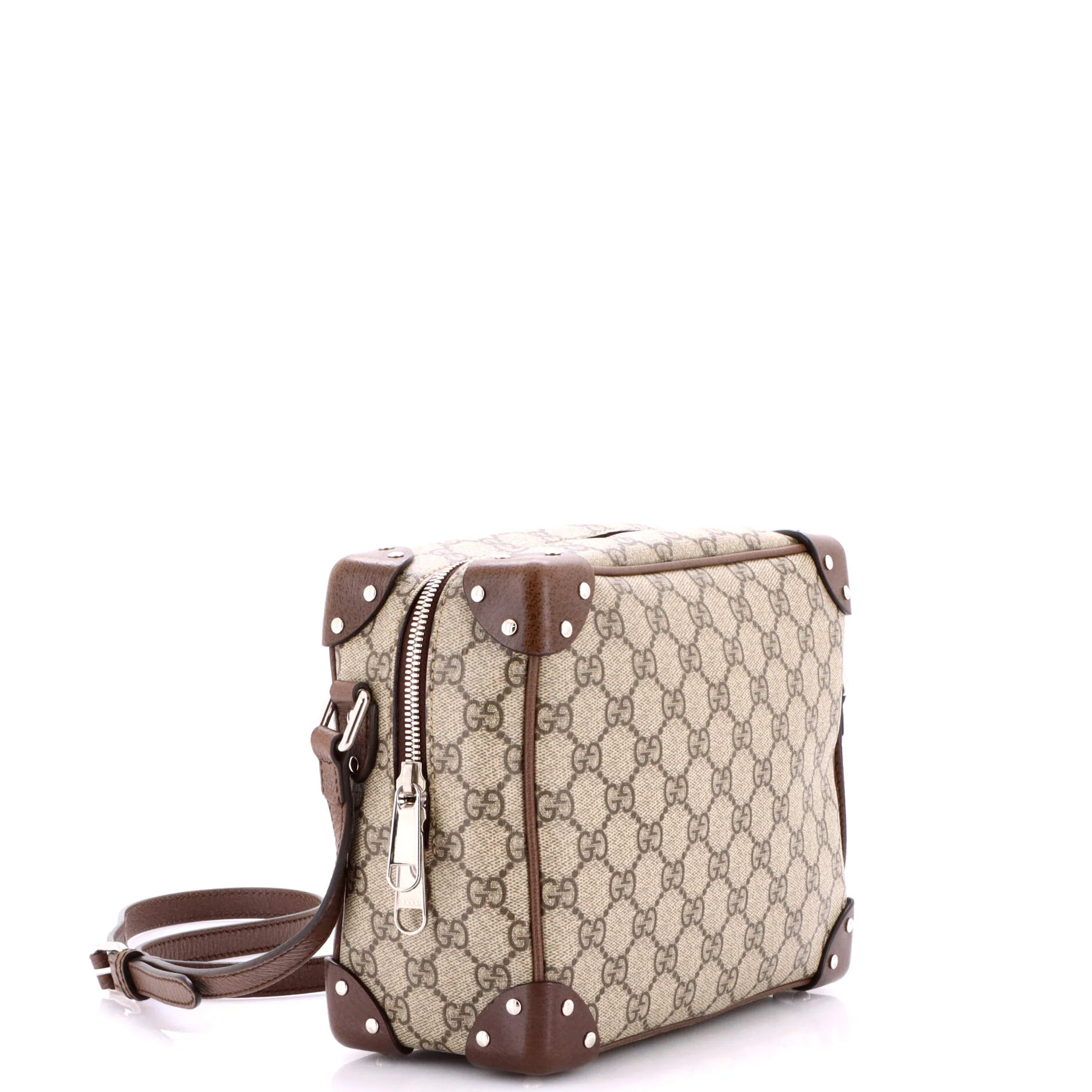 Trunk Shoulder Bag GG Coated Canvas with Studded Leather - Image 2