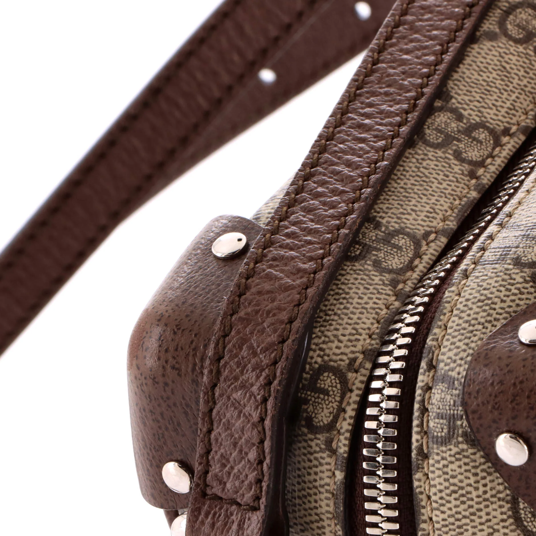 Trunk Shoulder Bag GG Coated Canvas with Studded Leather - Image 6