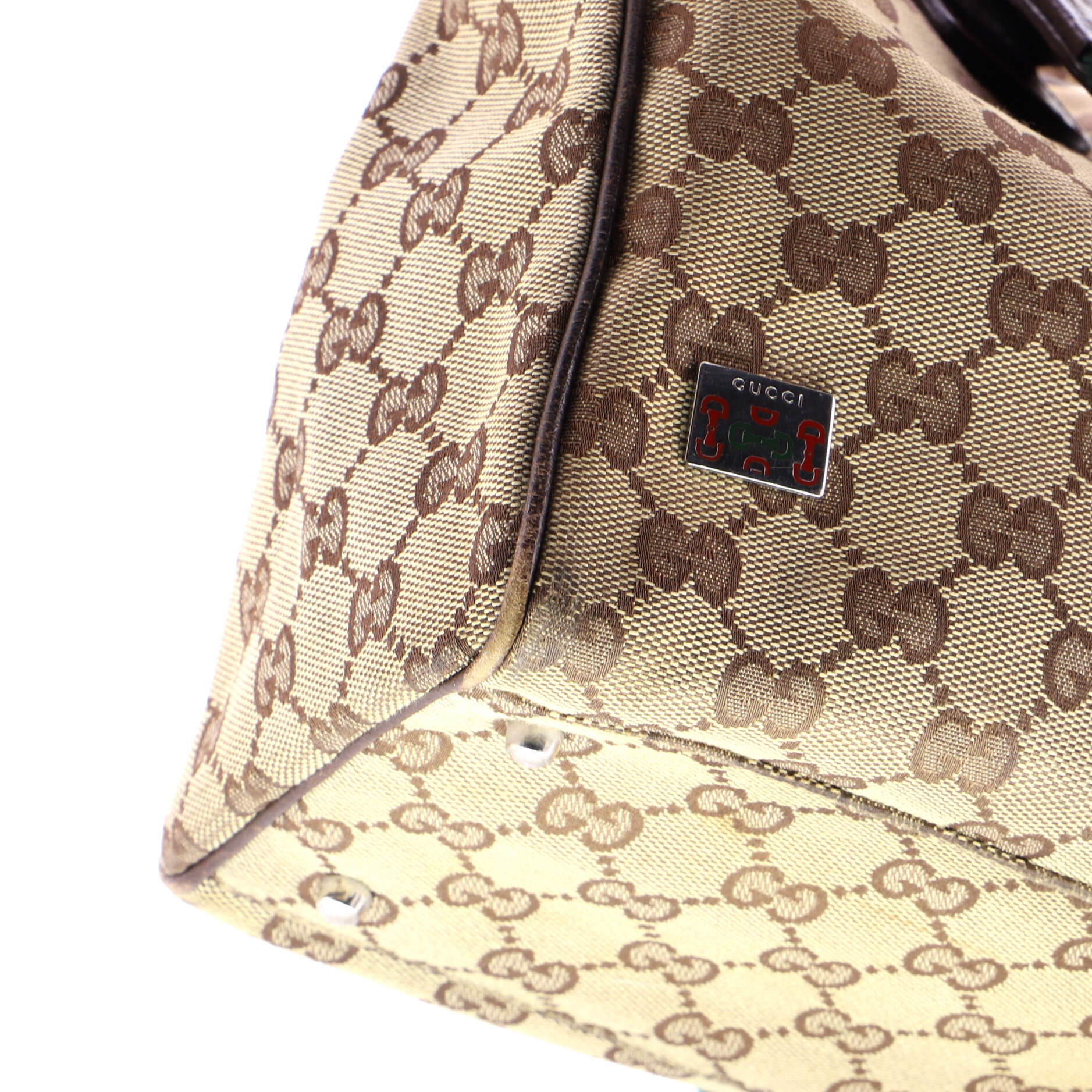 Web Handle Buckle Tote GG Canvas Large - Image 6
