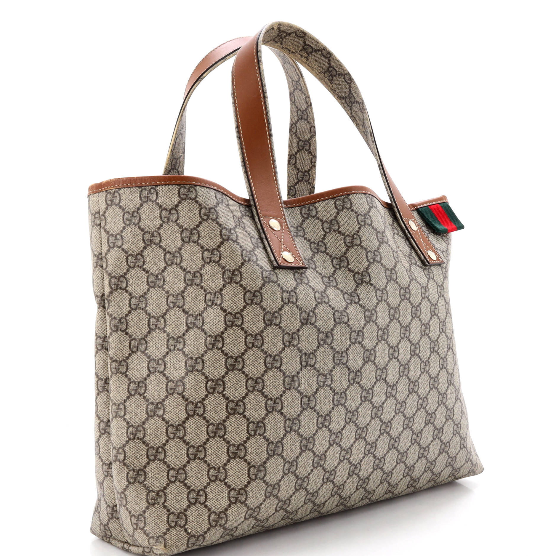 Web Loop Tote GG Coated Canvas Medium - Image 2