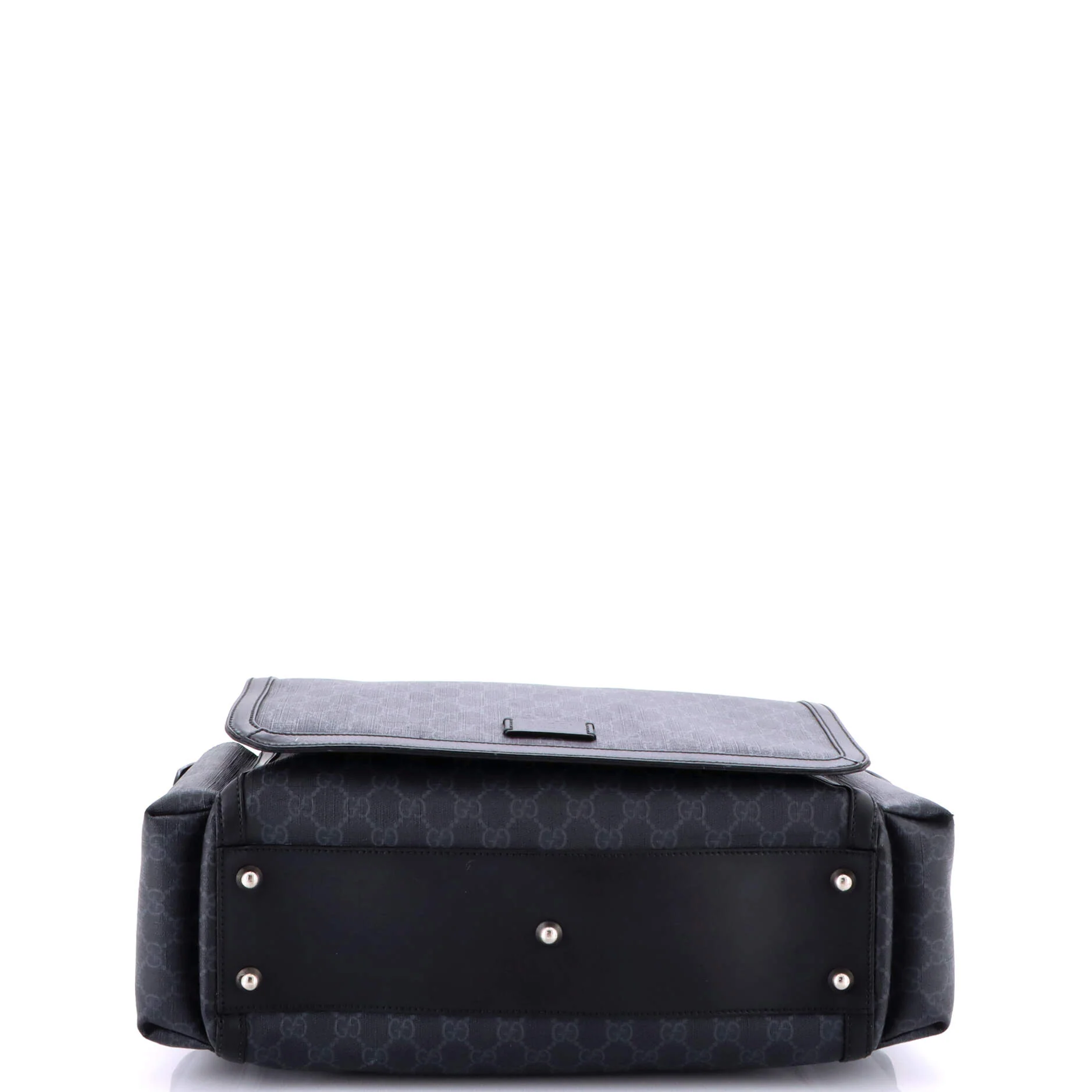 Web Strap Diaper Bag GG Coated Canvas Small - Image 4