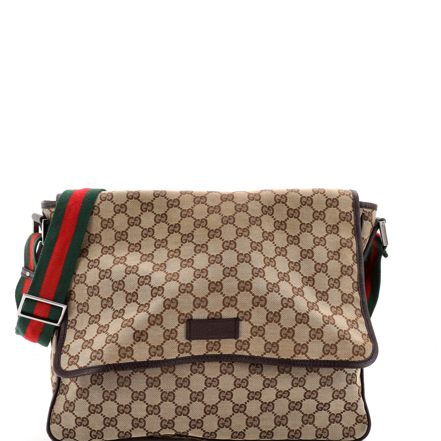 Web Strap Flap Messenger GG Canvas Medium