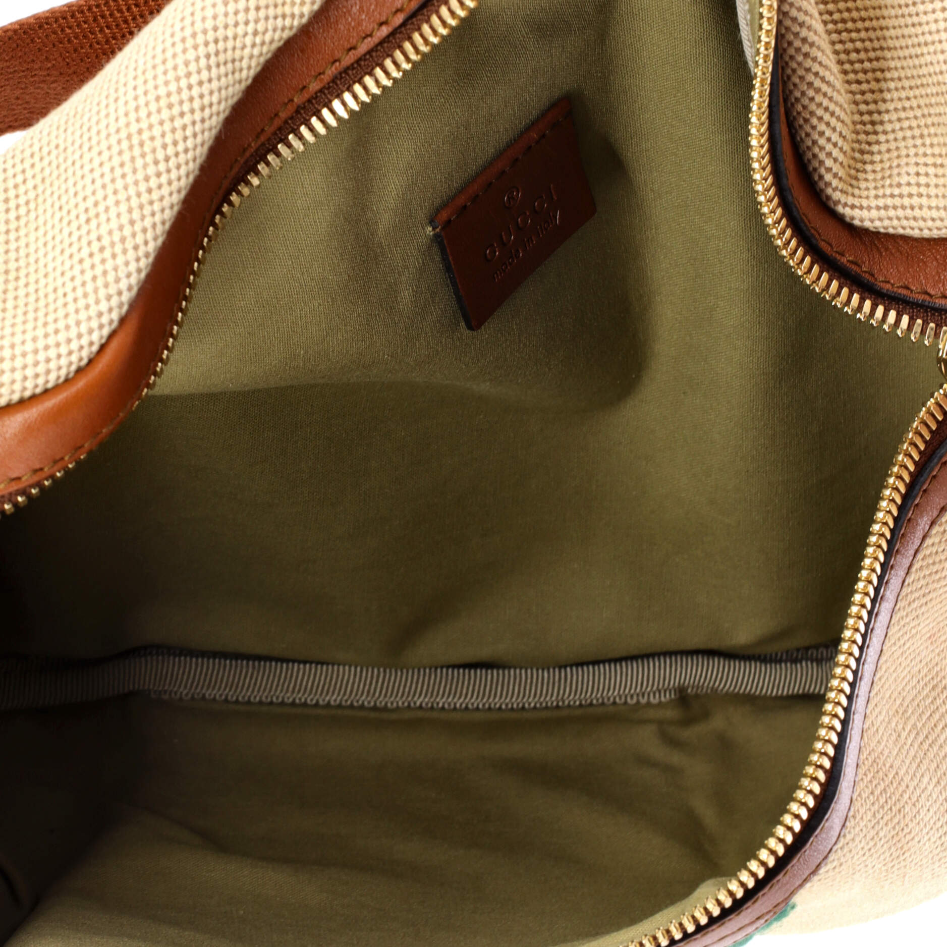 Zip Belt Bag Vintage Web Canvas Large - Image 5