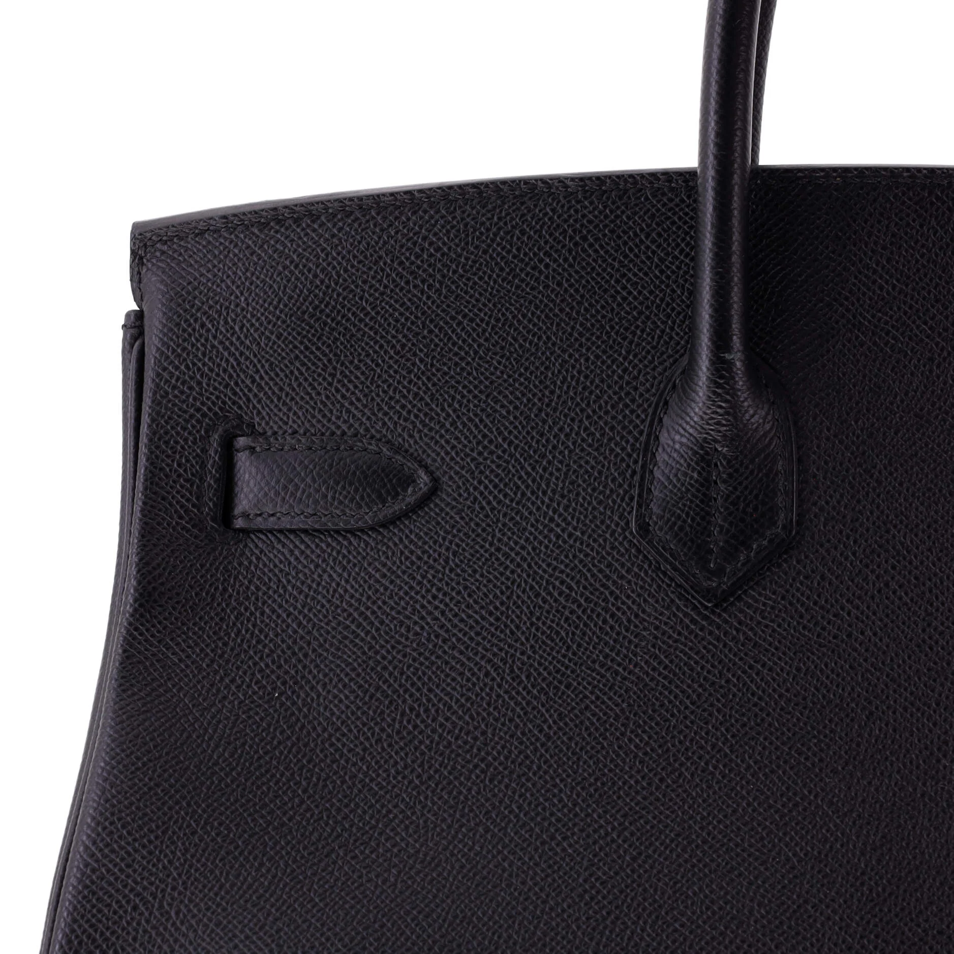 Birkin Handbag Noir Epsom with Gold Hardware 35 - Image 7