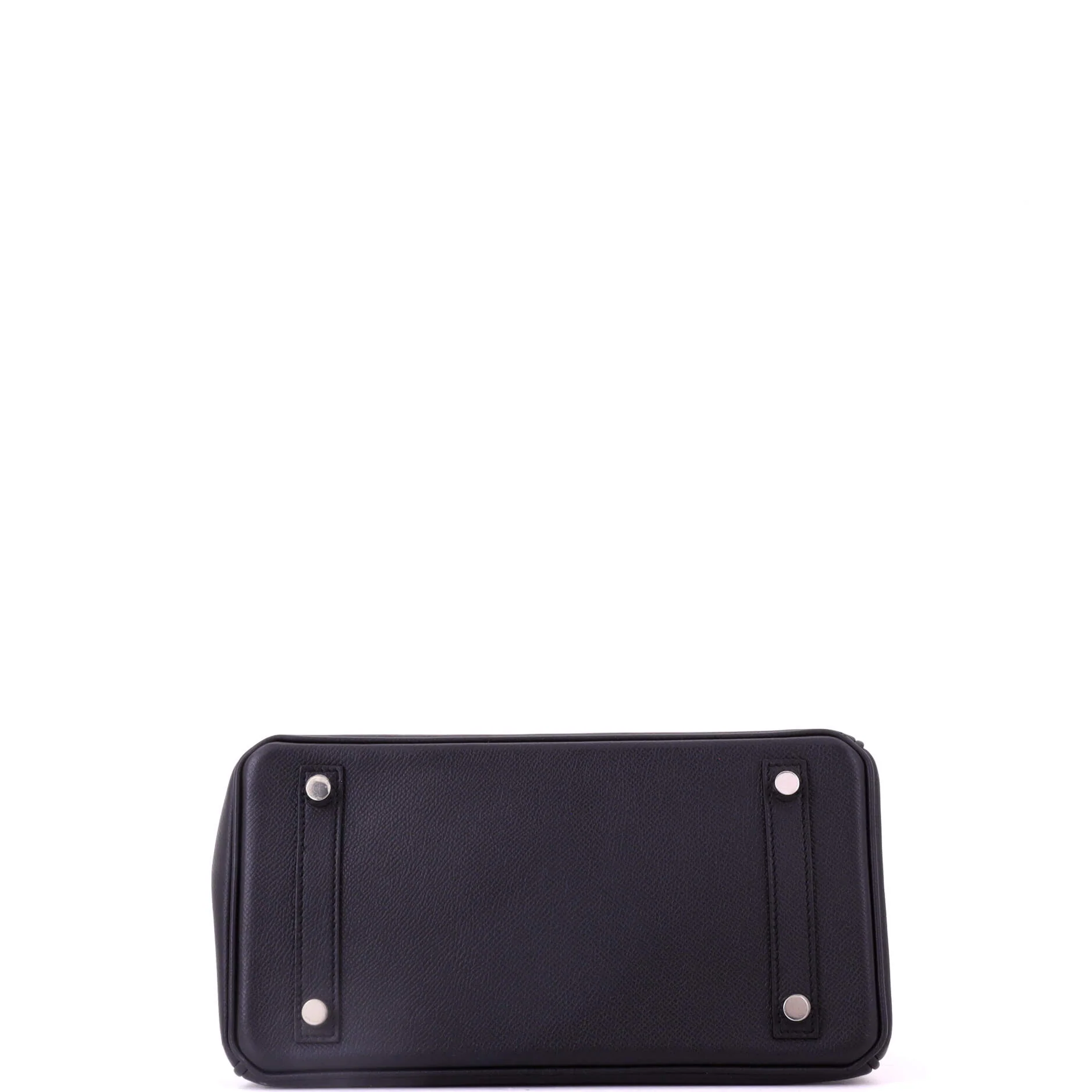 Birkin Handbag Noir Epsom with Palladium Hardware 25 - Image 5