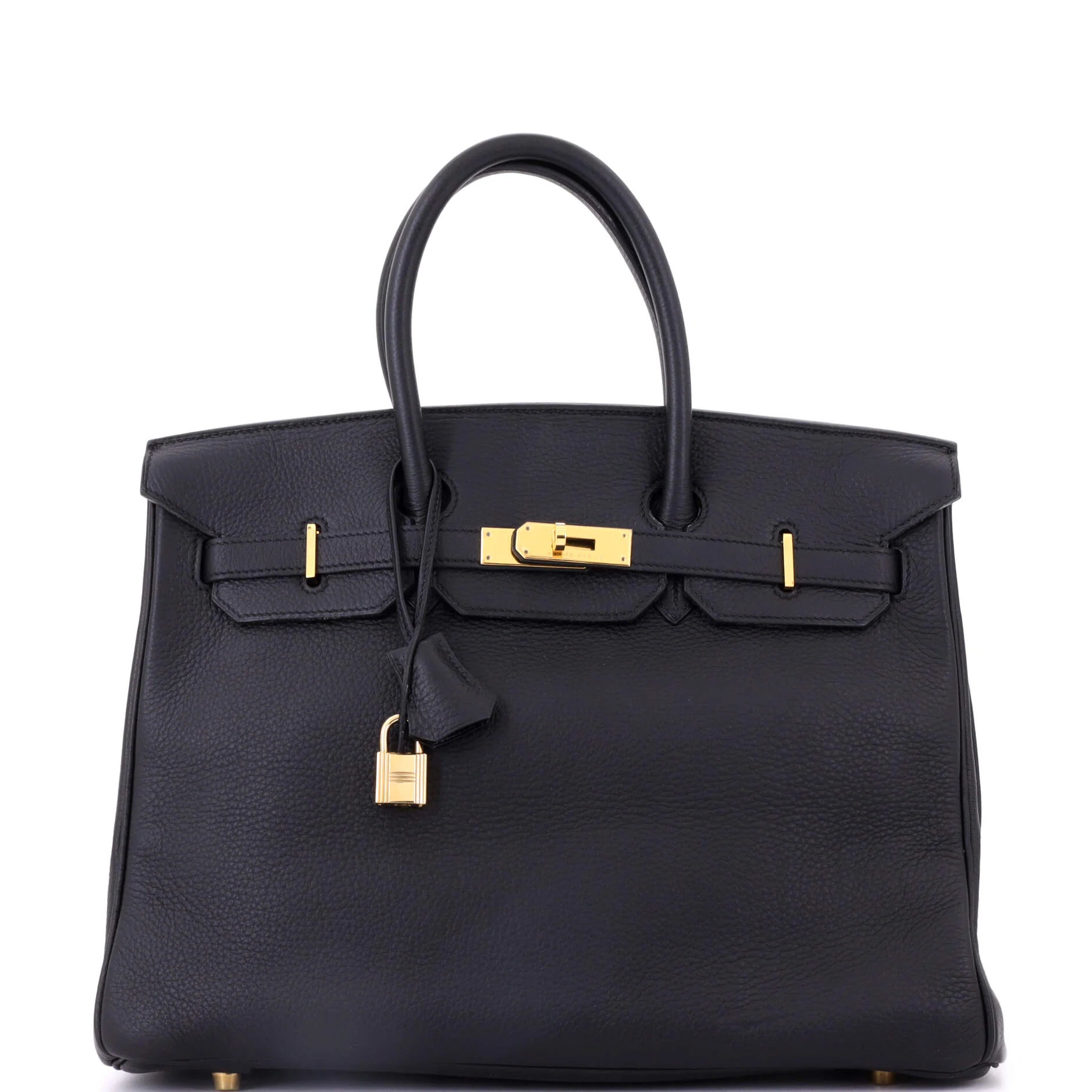 Birkin Handbag Noir Togo with Gold Hardware 35