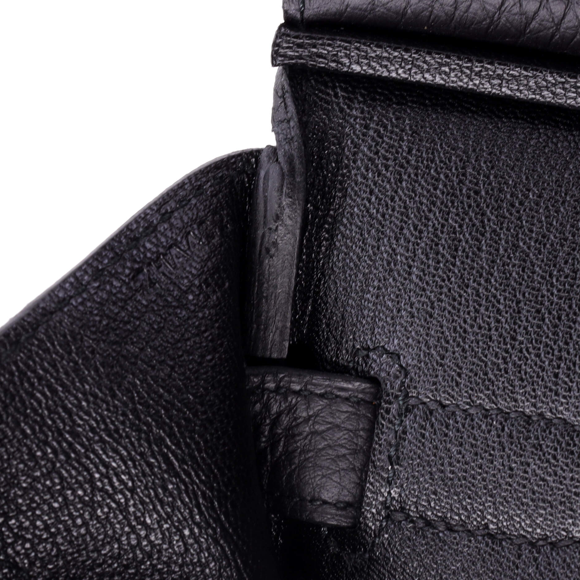 Birkin Handbag Noir Togo with Palladium Hardware 30 - Image 8