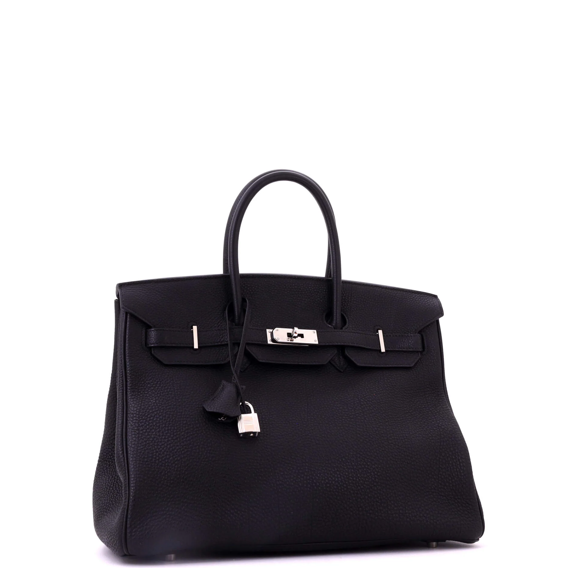 Birkin Handbag Noir Togo with Palladium Hardware 35 - Image 3