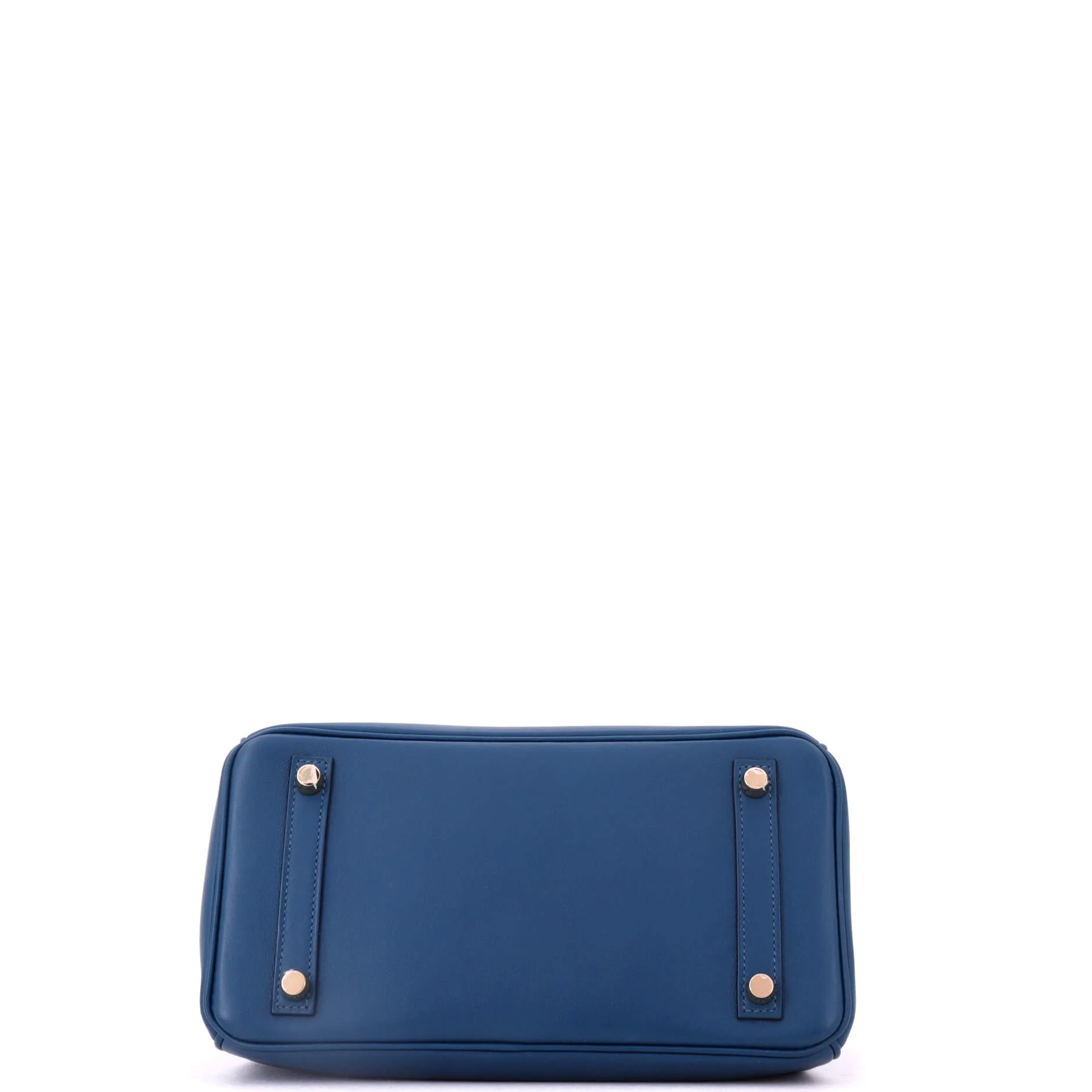 Birkin Handbag Deep Blue Swift with Gold Hardware 25 - Image 5