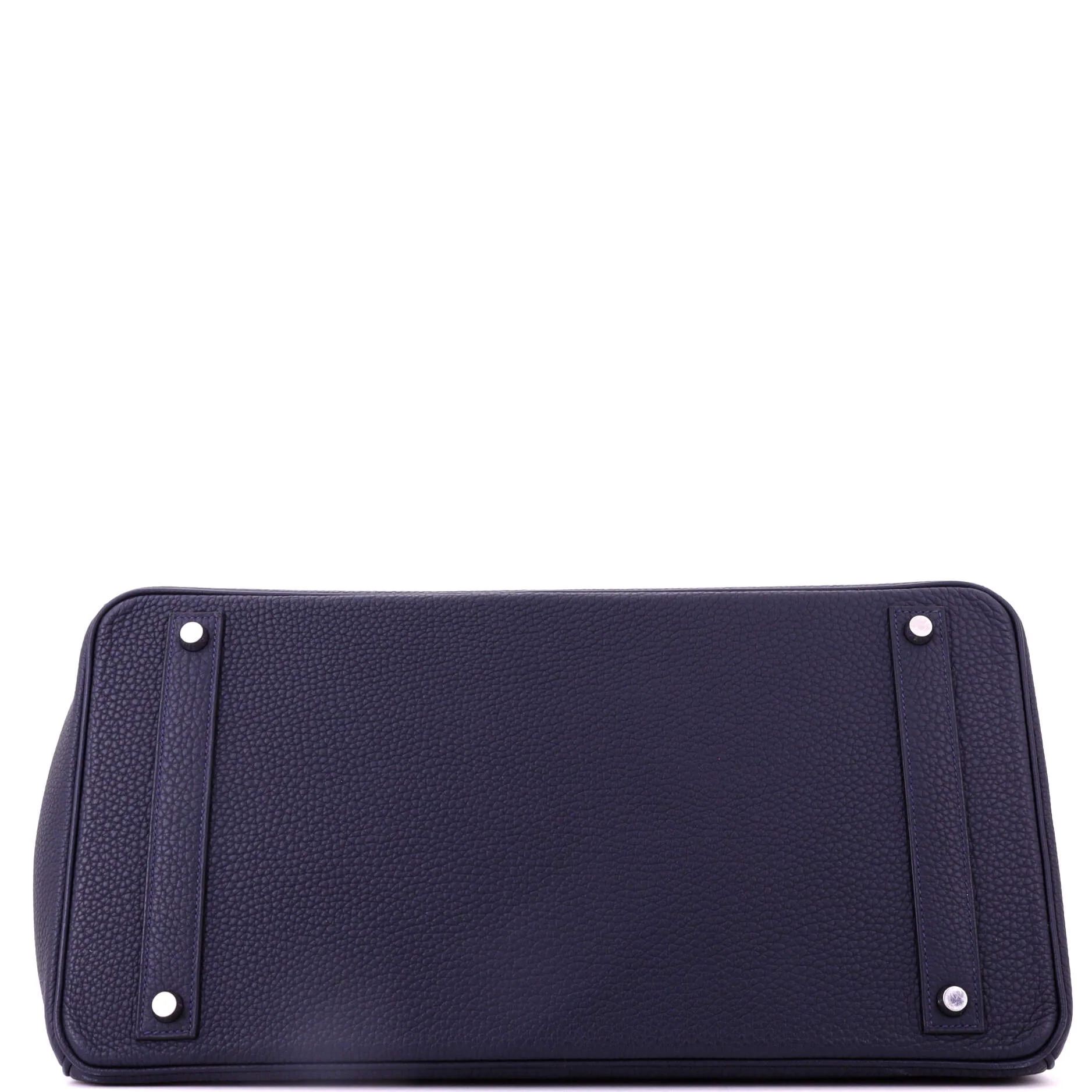 Birkin Handbag Bleu Nuit Togo with Palladium Hardware 40 - Image 5