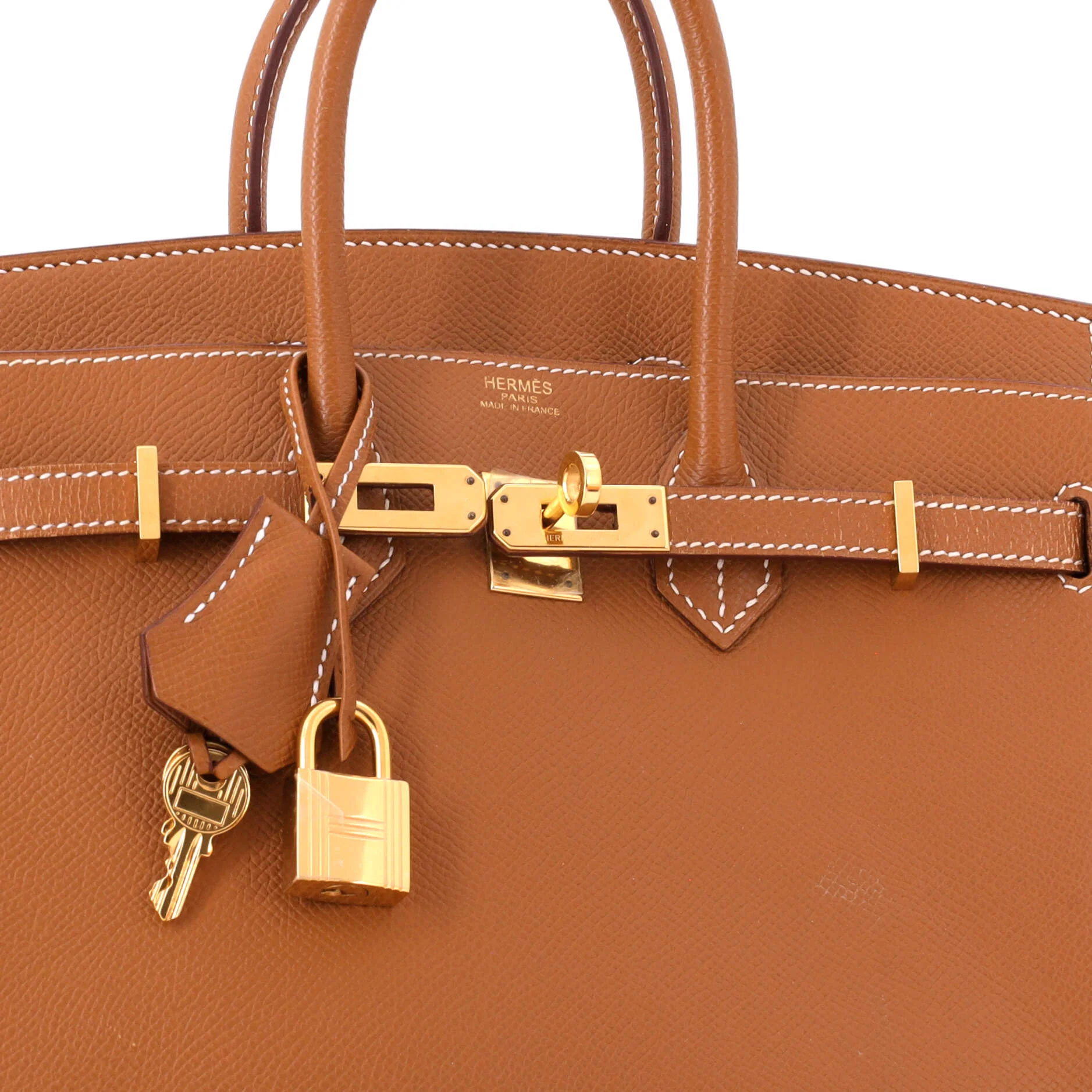 Birkin Handbag Gold Epsom with Gold Hardware 25 - Image 7