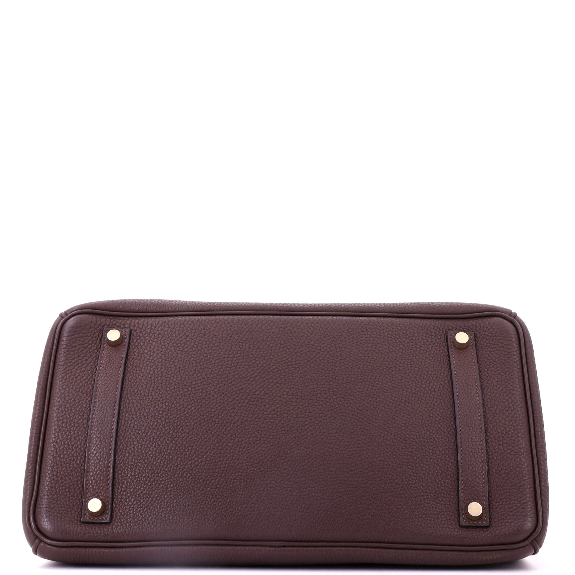 Birkin Handbag Chocolat Togo with Gold Hardware 35 - Image 4