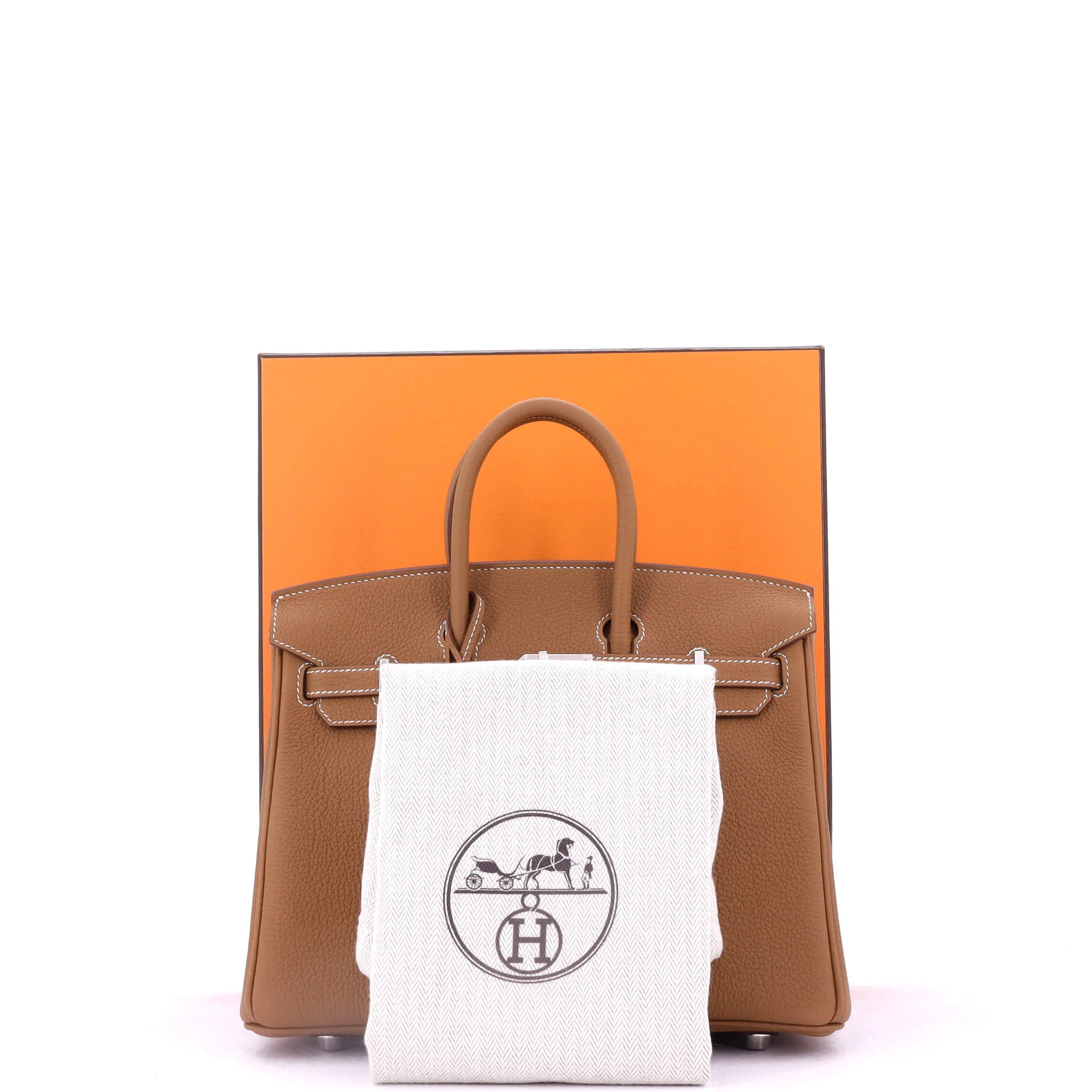Birkin Handbag Gold Togo with Palladium Hardware 25 - Image 2
