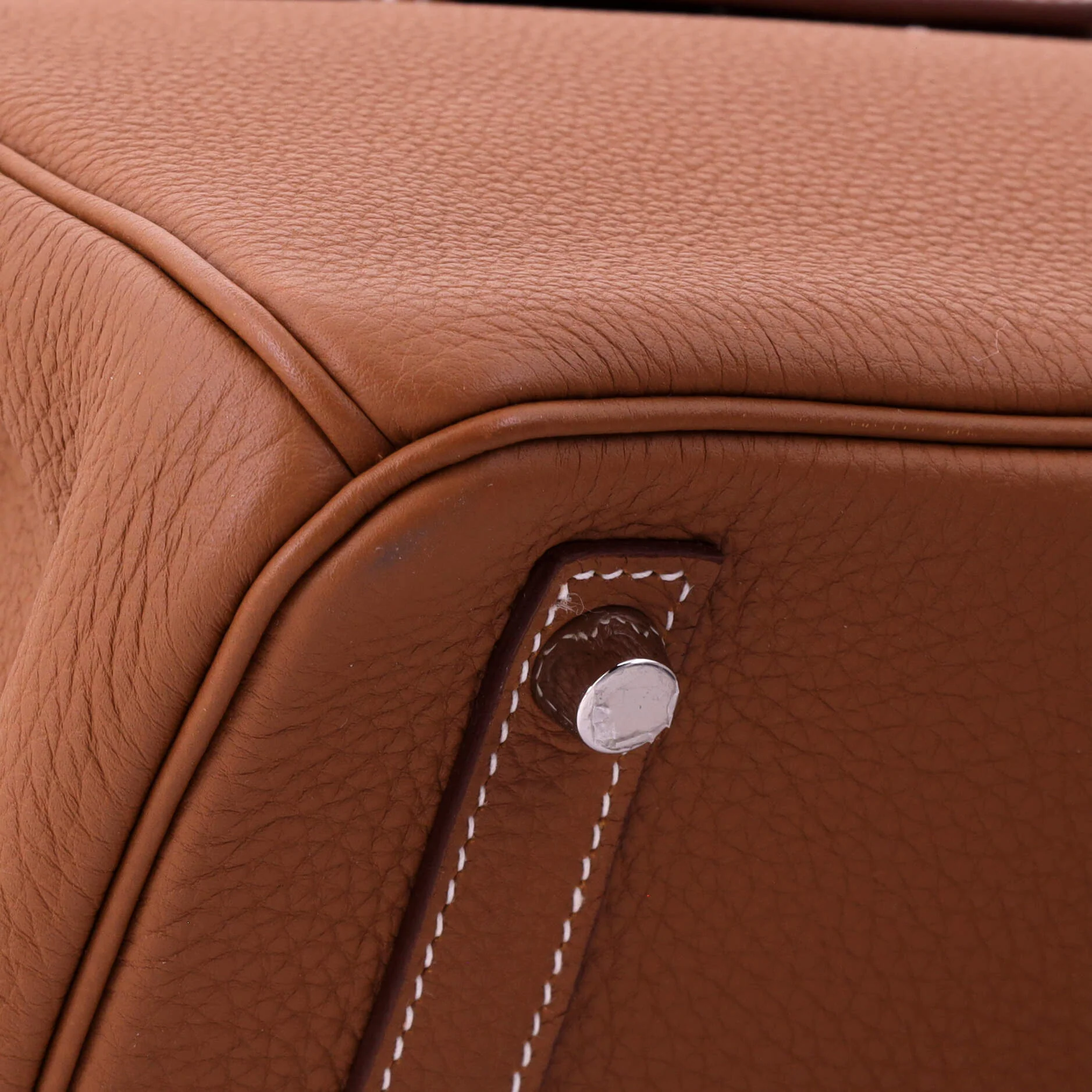 Birkin Handbag Gold Togo with Palladium Hardware 30 - Image 8
