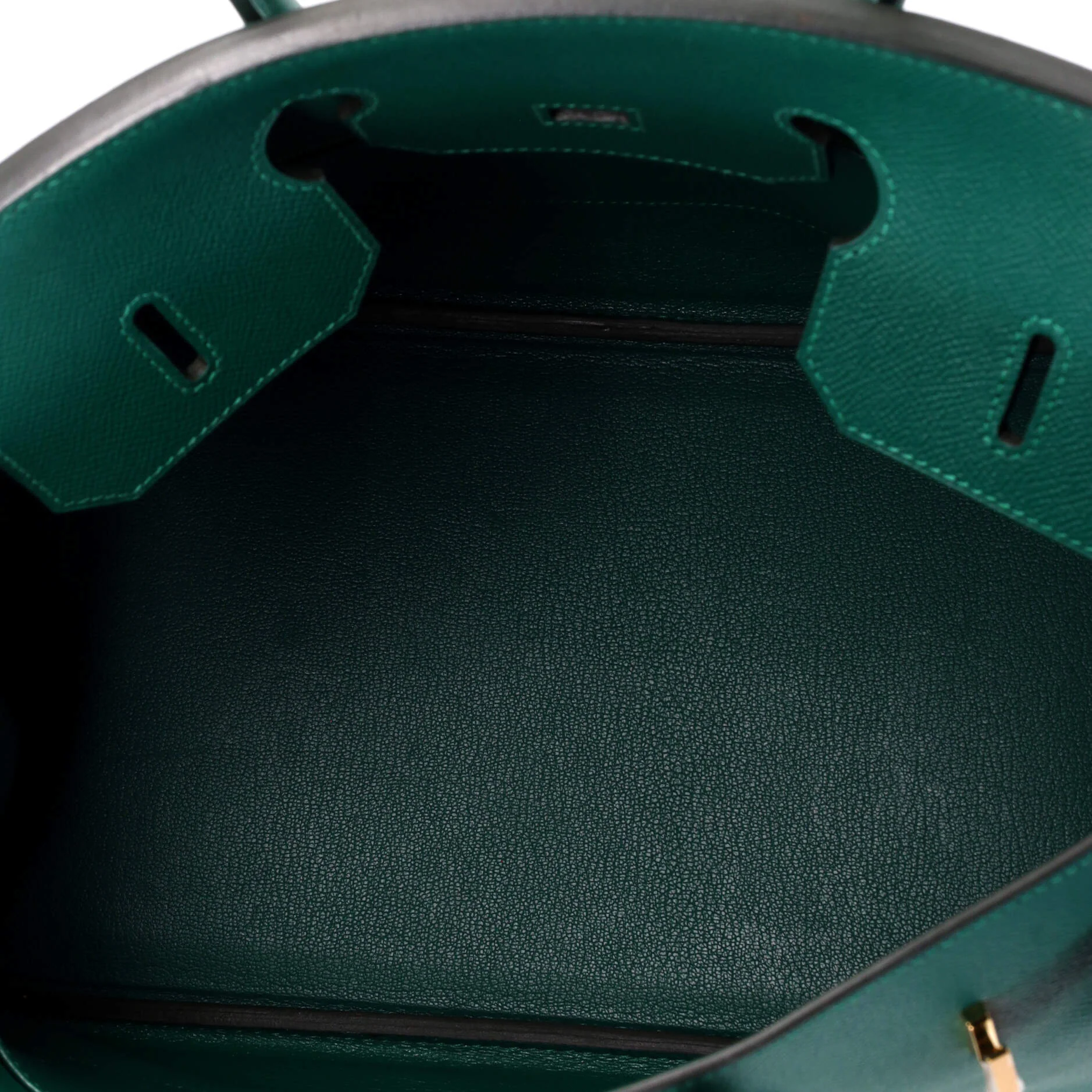 Birkin Handbag Malachite Epsom with Gold Hardware 35 - Image 6