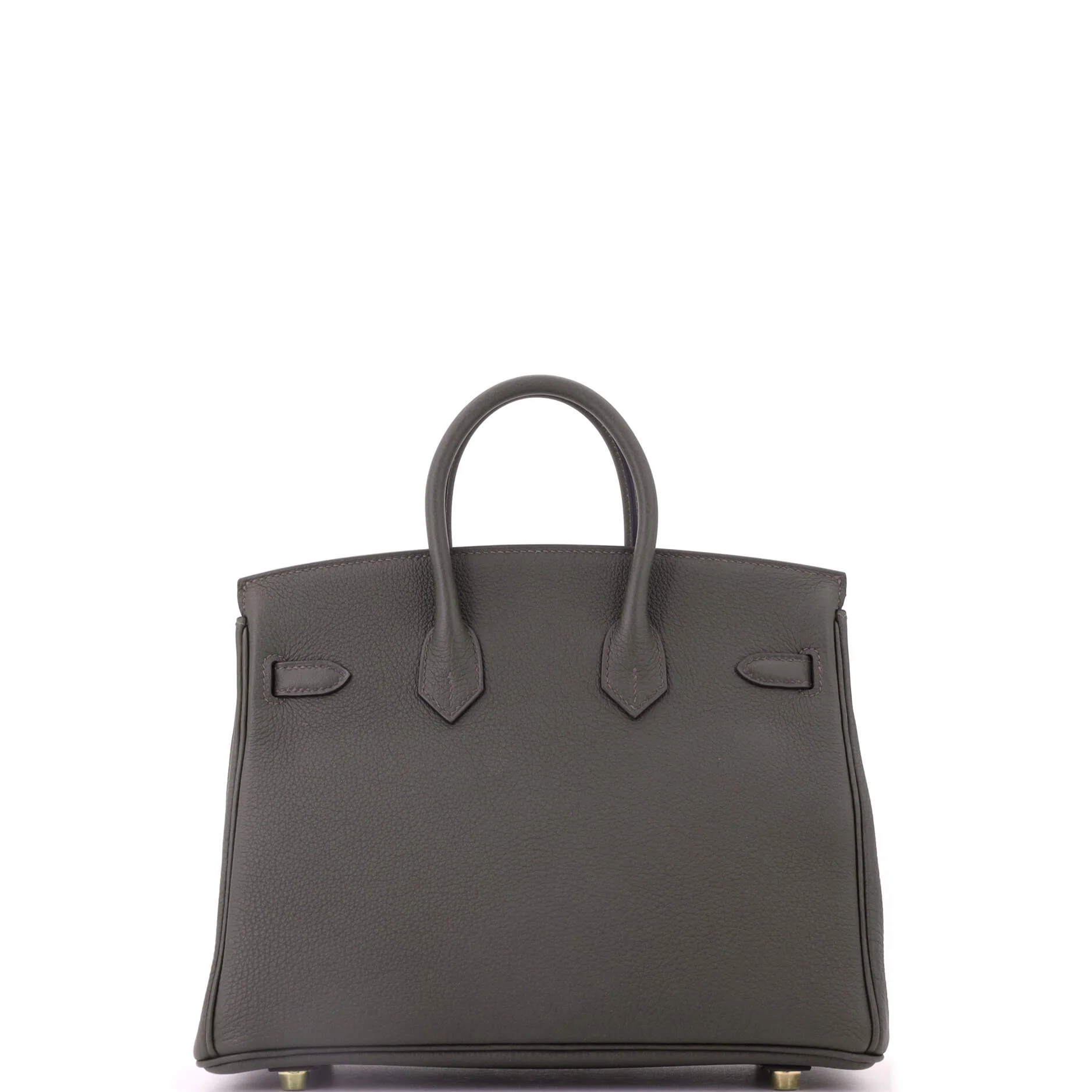 Birkin Handbag Vert Bronze Togo with Gold Hardware 25 - Image 4