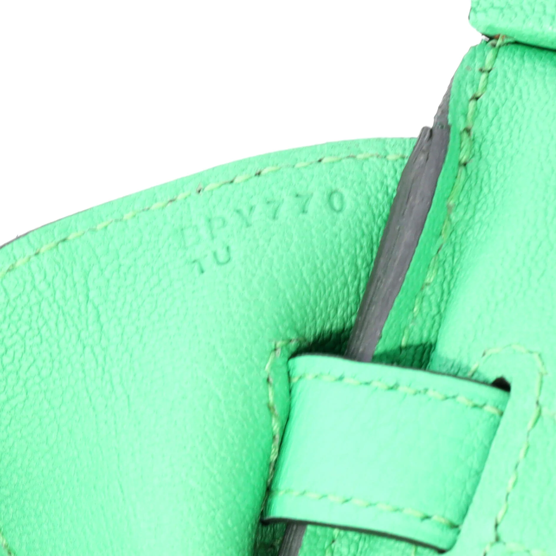 Birkin Handbag Vert Comics Togo with Palladium Hardware 30 - Image 8