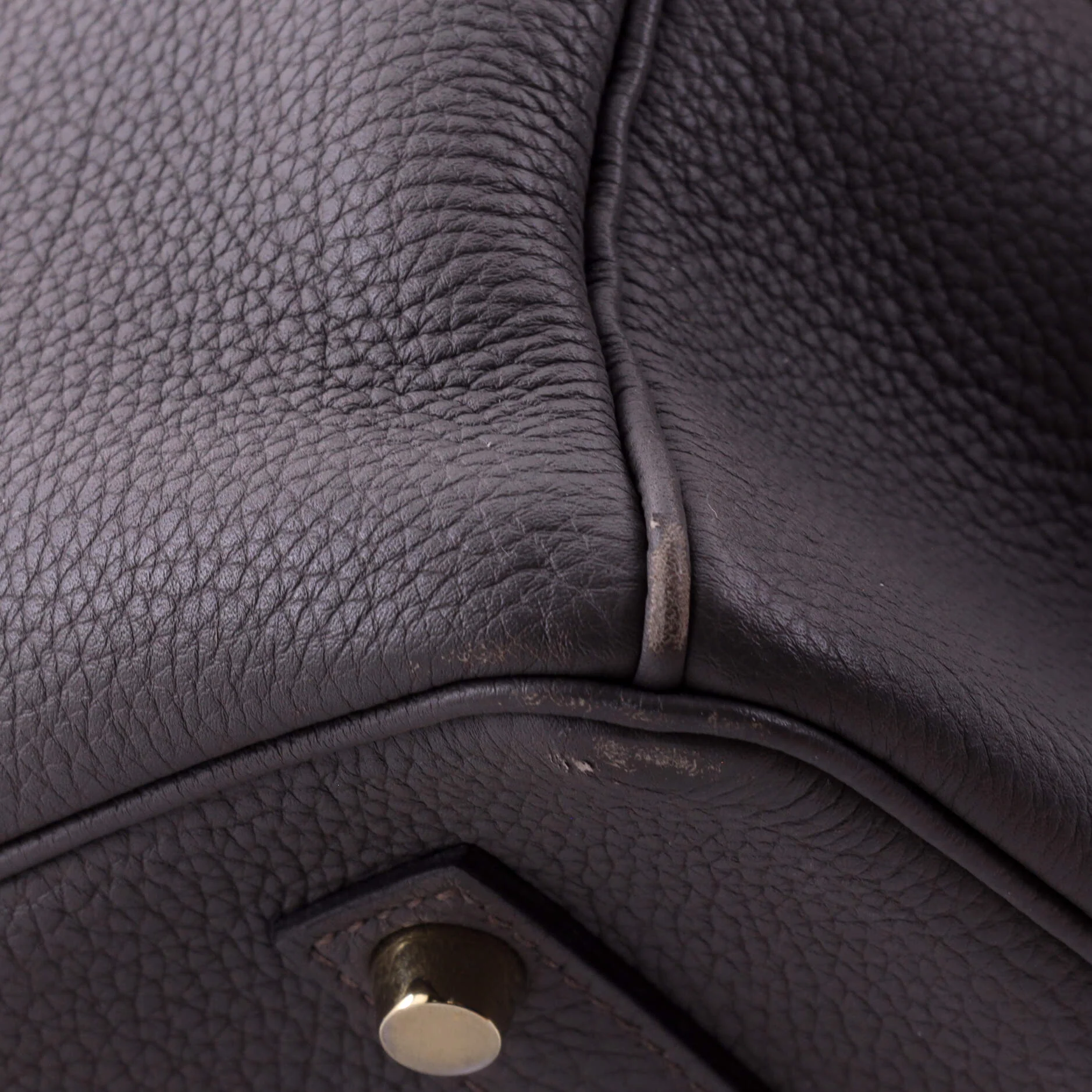 Birkin Handbag Grey Togo with Gold Hardware 35 - Image 7