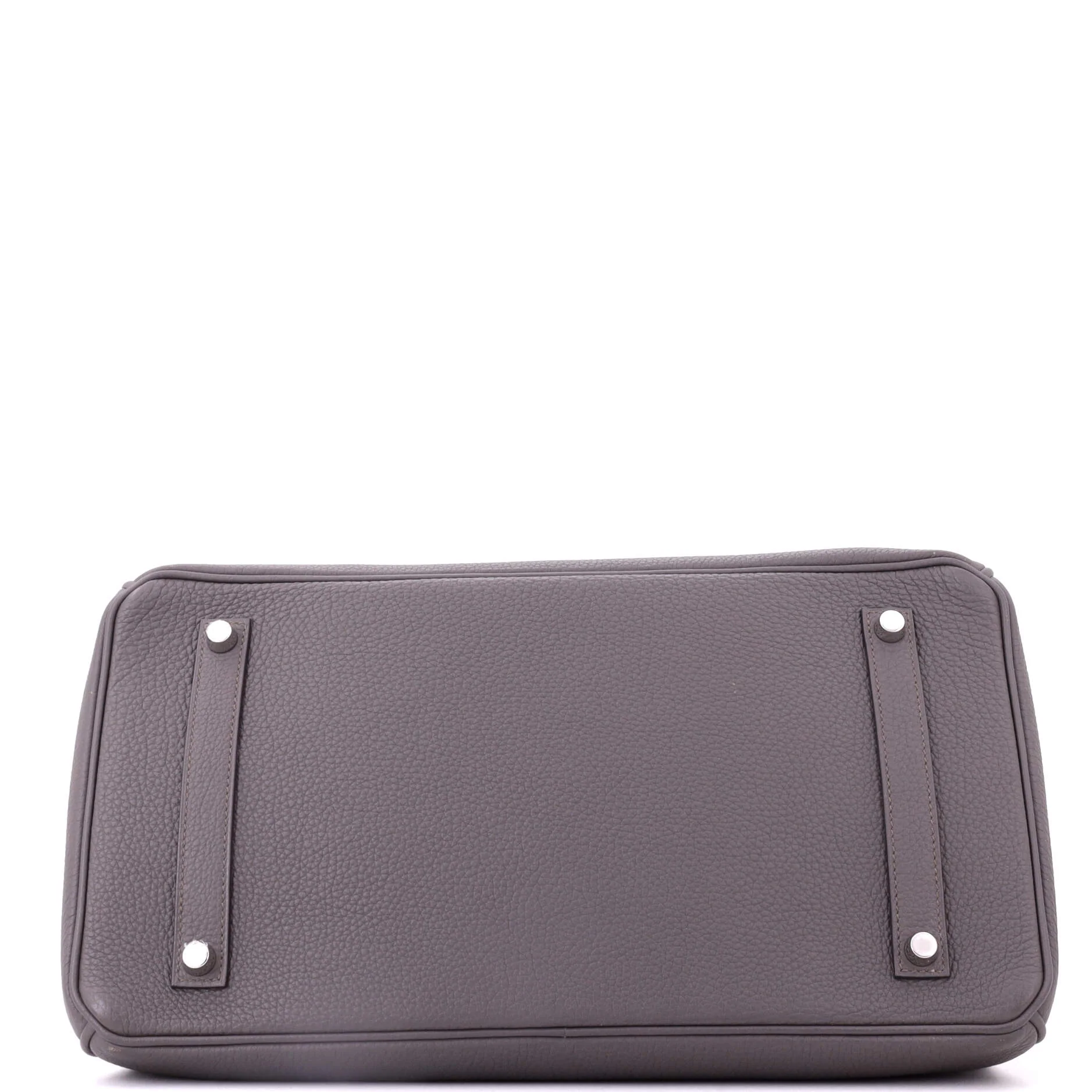 Birkin Handbag Grey Togo with Palladium Hardware 35 - Image 5