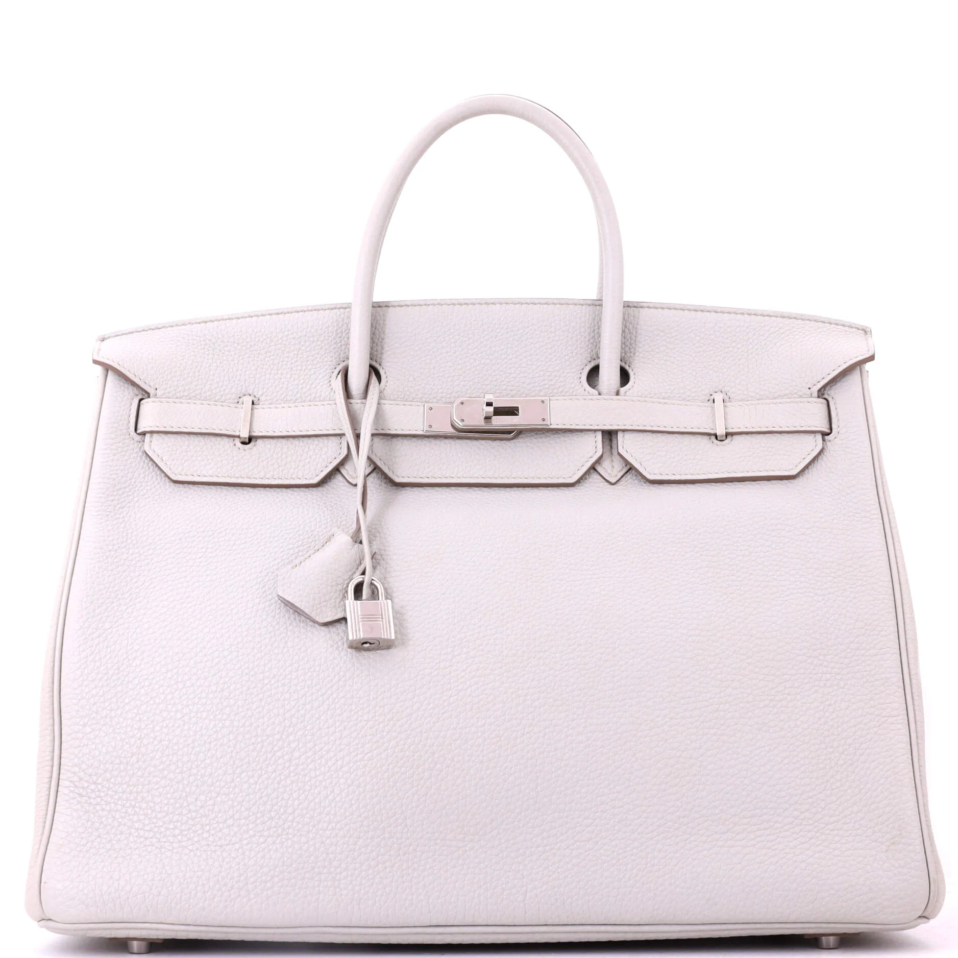 Birkin Handbag Grey Togo with Palladium Hardware 40