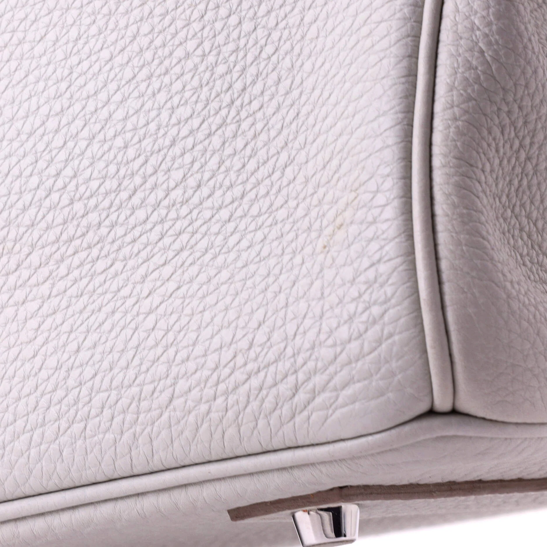 Birkin Handbag Grey Togo with Palladium Hardware 40 - Image 8