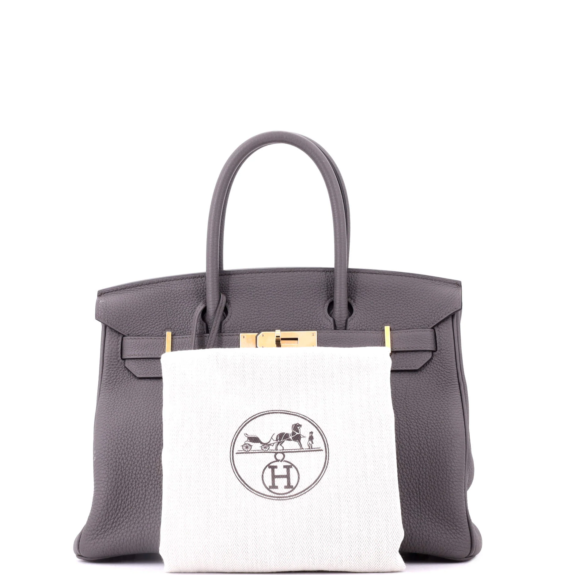 Birkin Handbag Grey Togo with Rose Gold Hardware 30 - Image 2