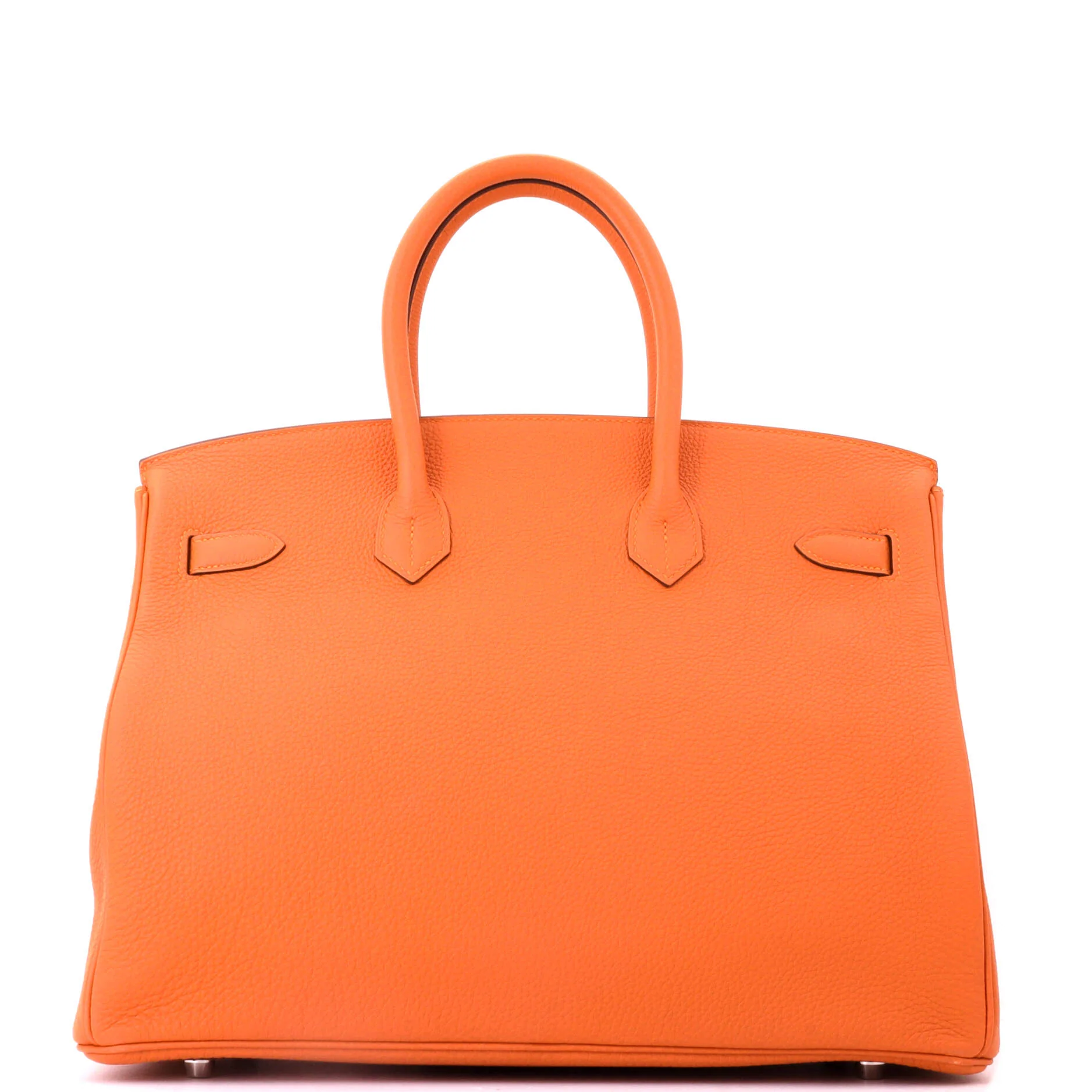 Birkin Handbag Feu Togo with Palladium Hardware 35 - Image 3