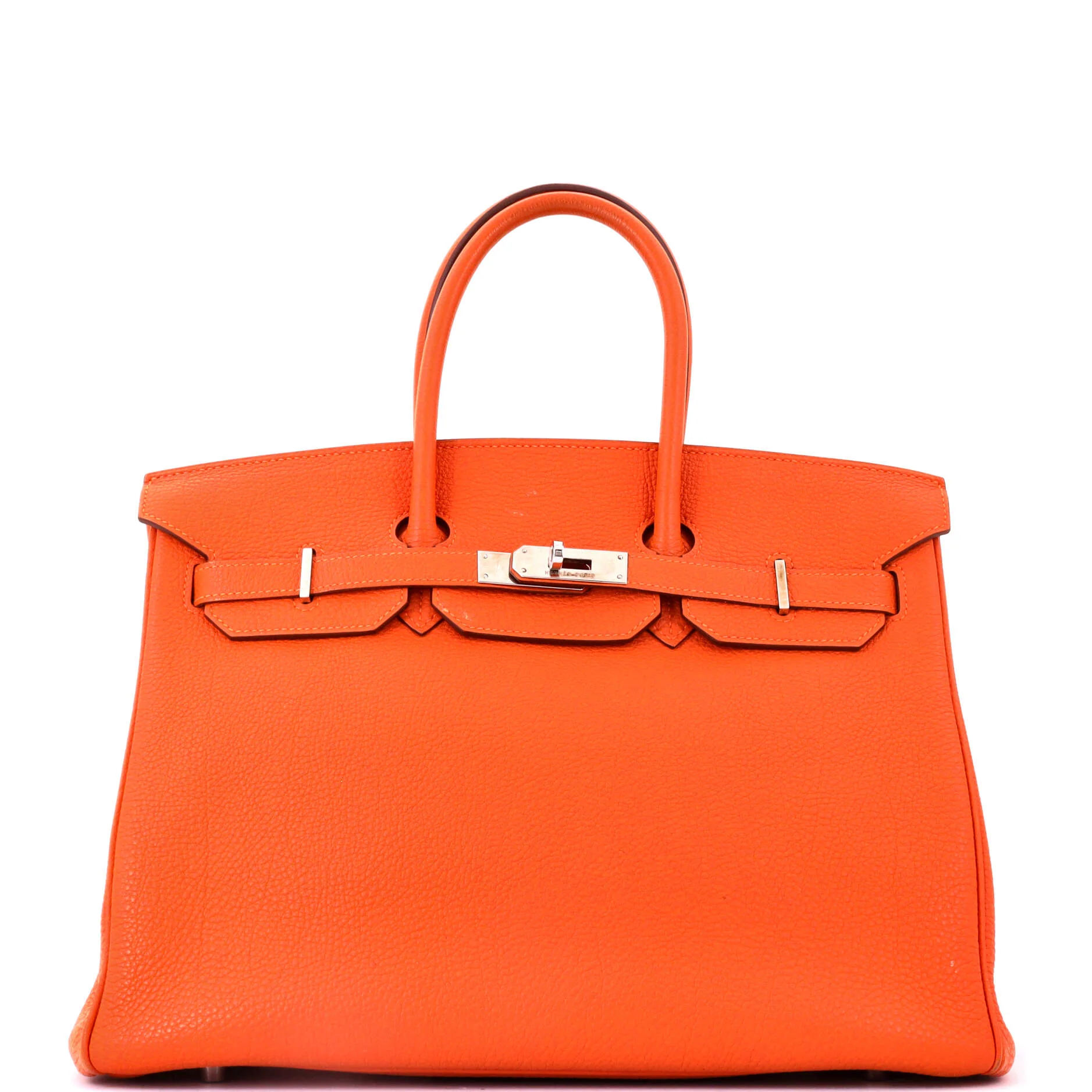 Birkin Handbag Potiron Togo with Palladium Hardware 35