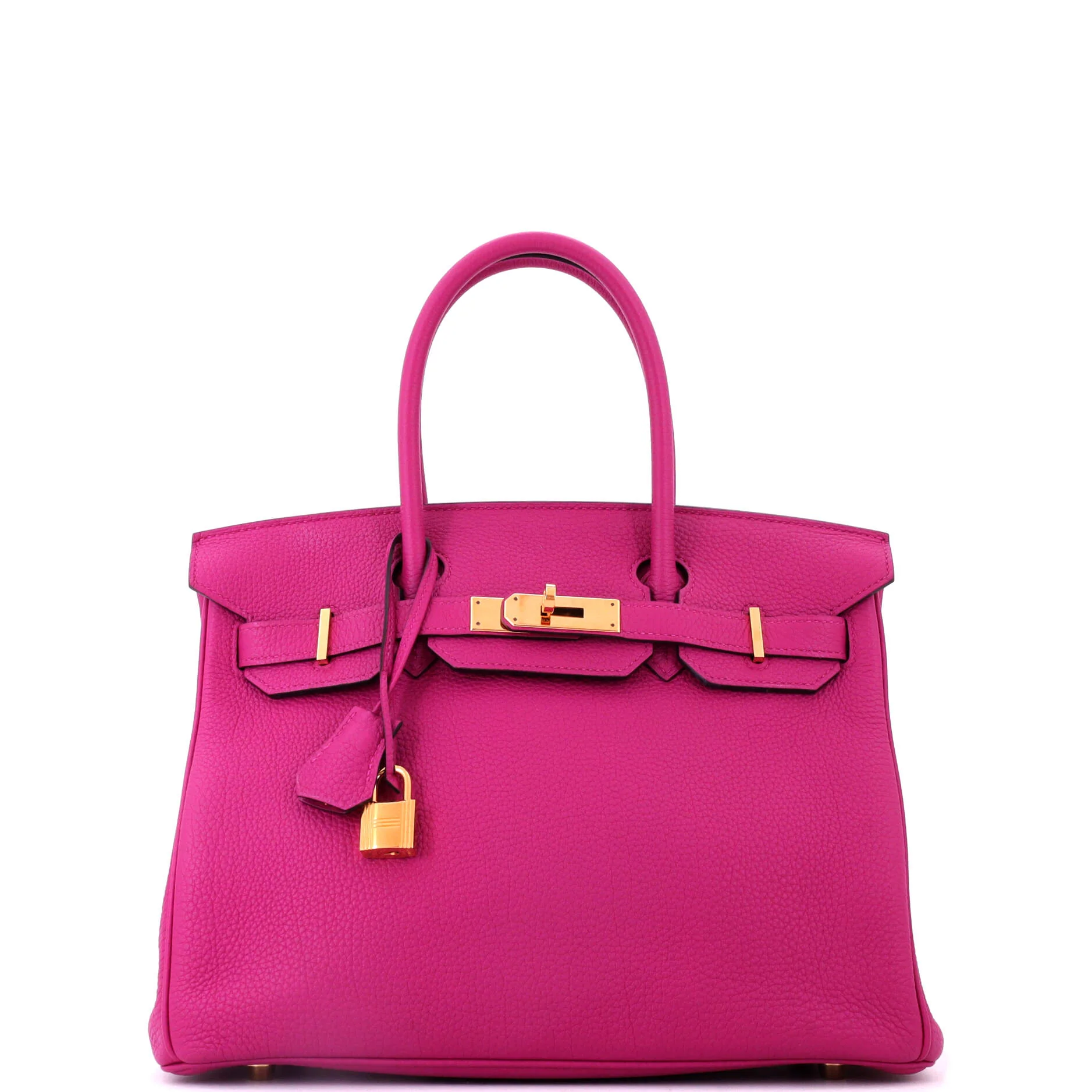Birkin Handbag Rose Pourpre Togo with Gold Hardware 30
