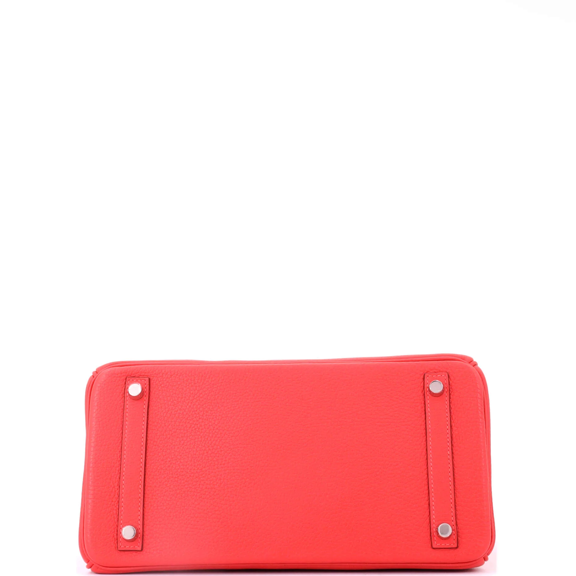 Birkin Handbag Rouge Pivoine Togo with Palladium Hardware 30 - Image 5