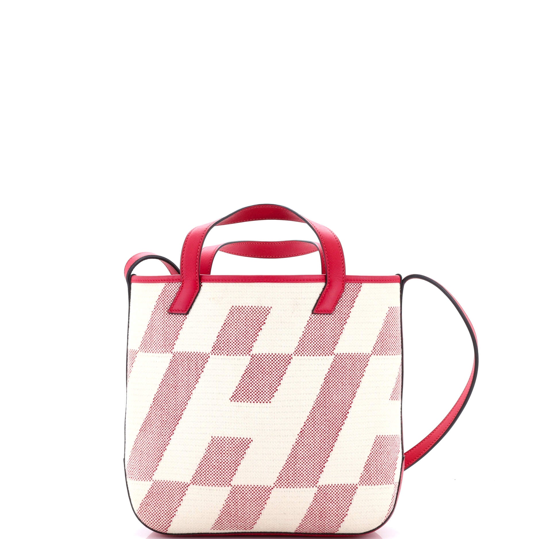 Cabas H en Biais Tote Canvas with Leather 27 - Image 3