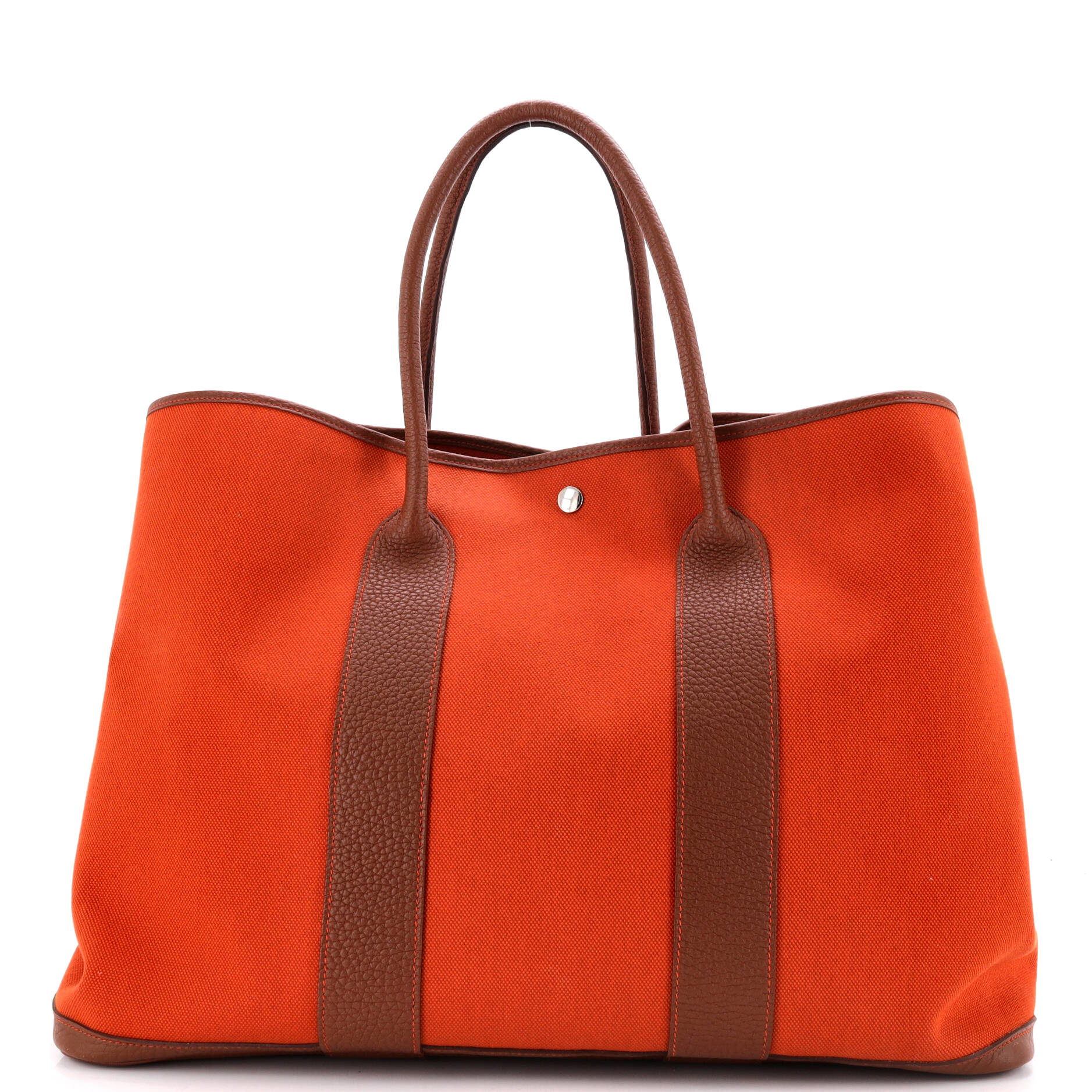 Garden Party Tote Toile and Leather 49