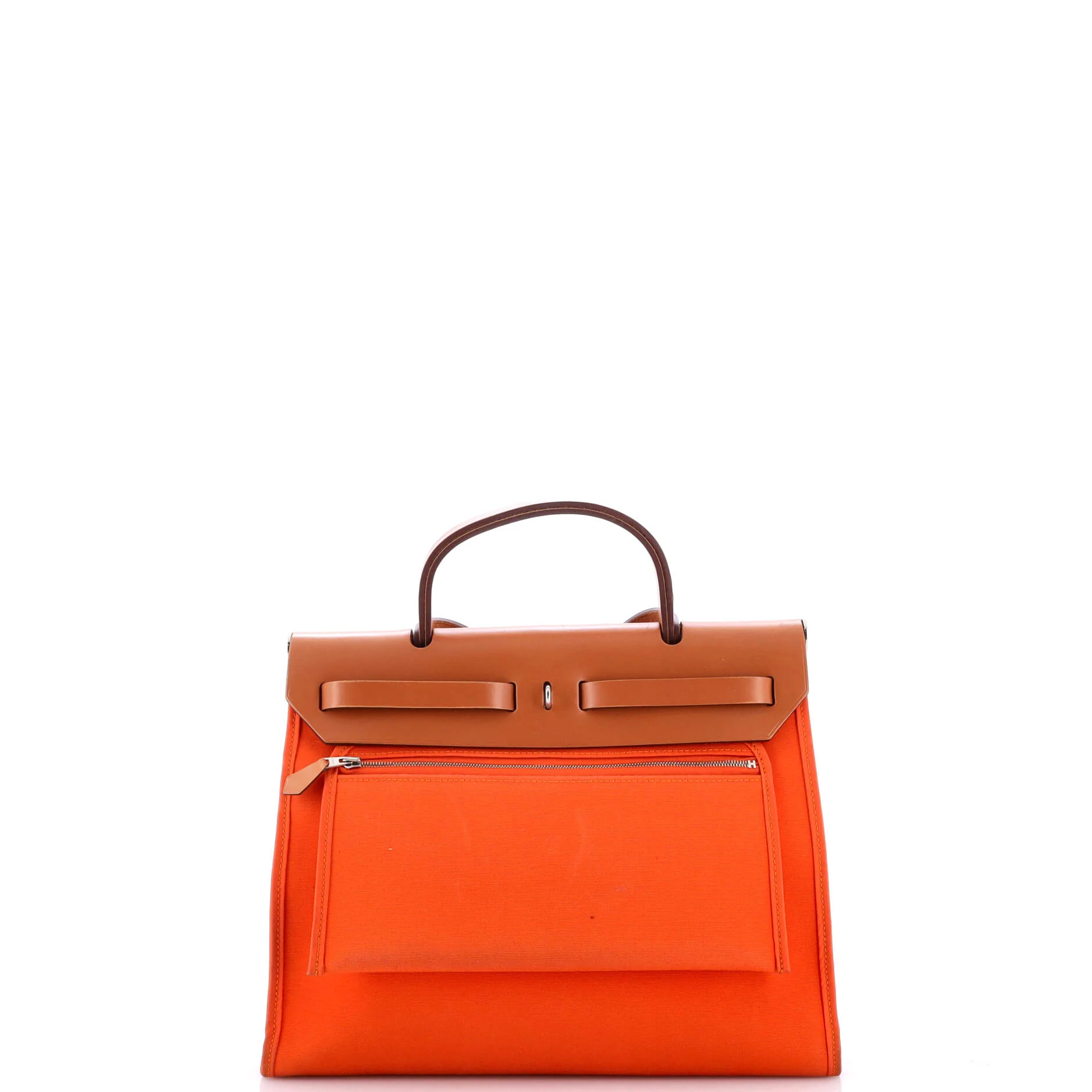 Herbag Zip Leather and Toile 31 - Image 4