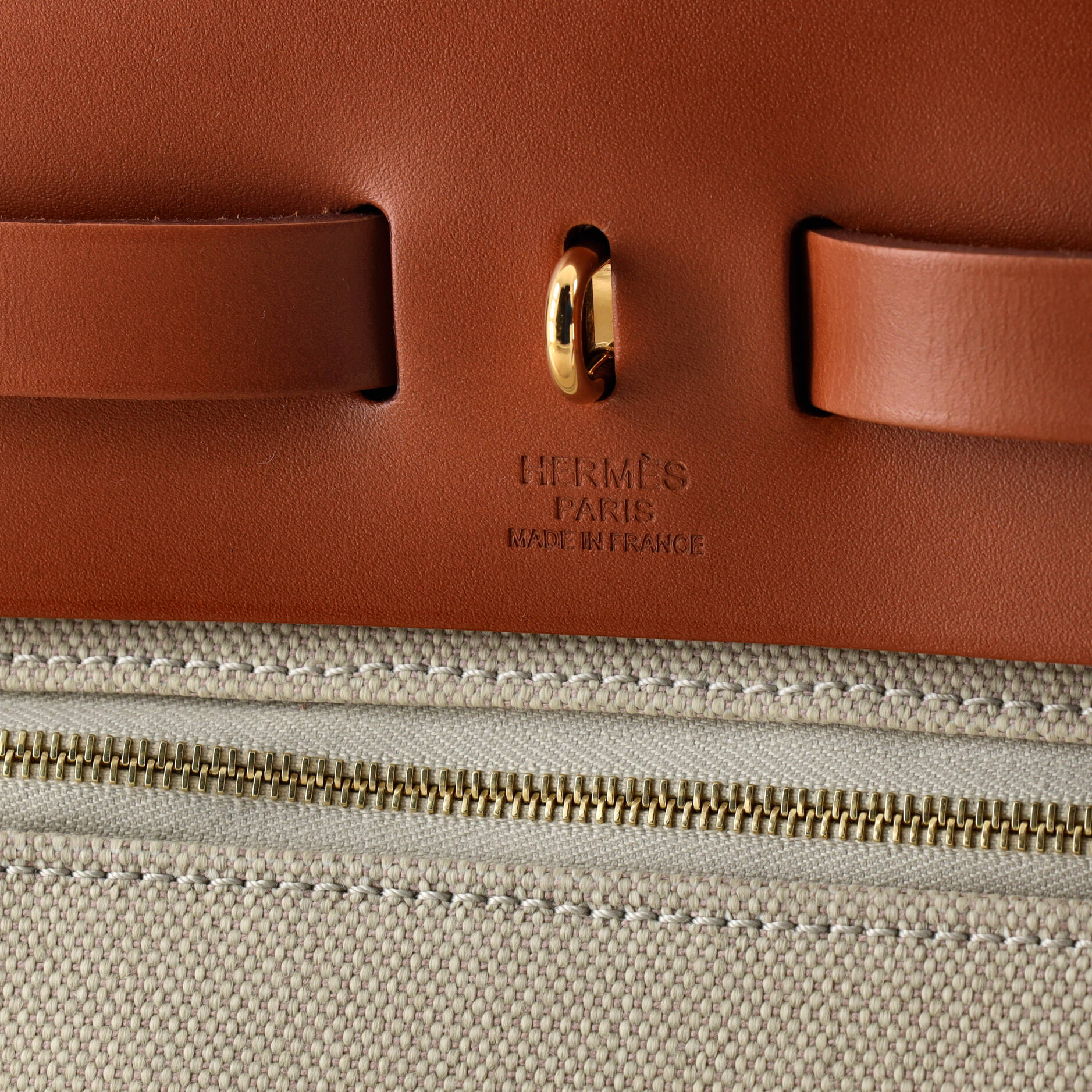Herbag Zip Leather and Toile 31 - Image 7