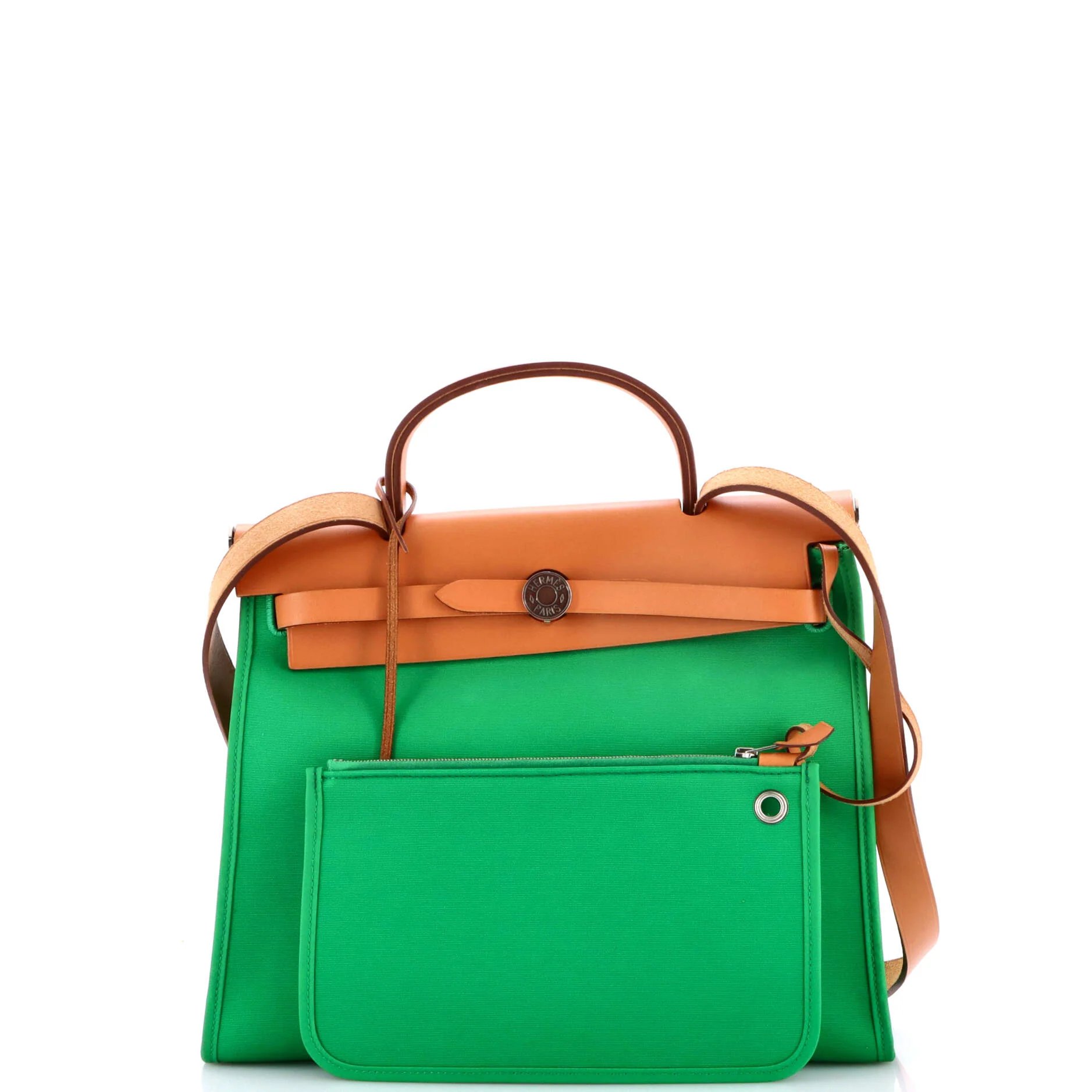 Herbag Zip Leather and Toile 31 - Image 2